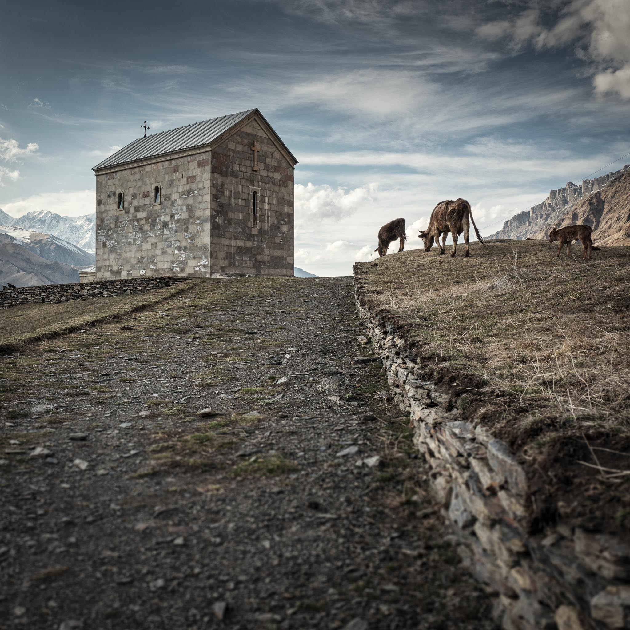 Another small church in the mountains close to Stepantsminda
