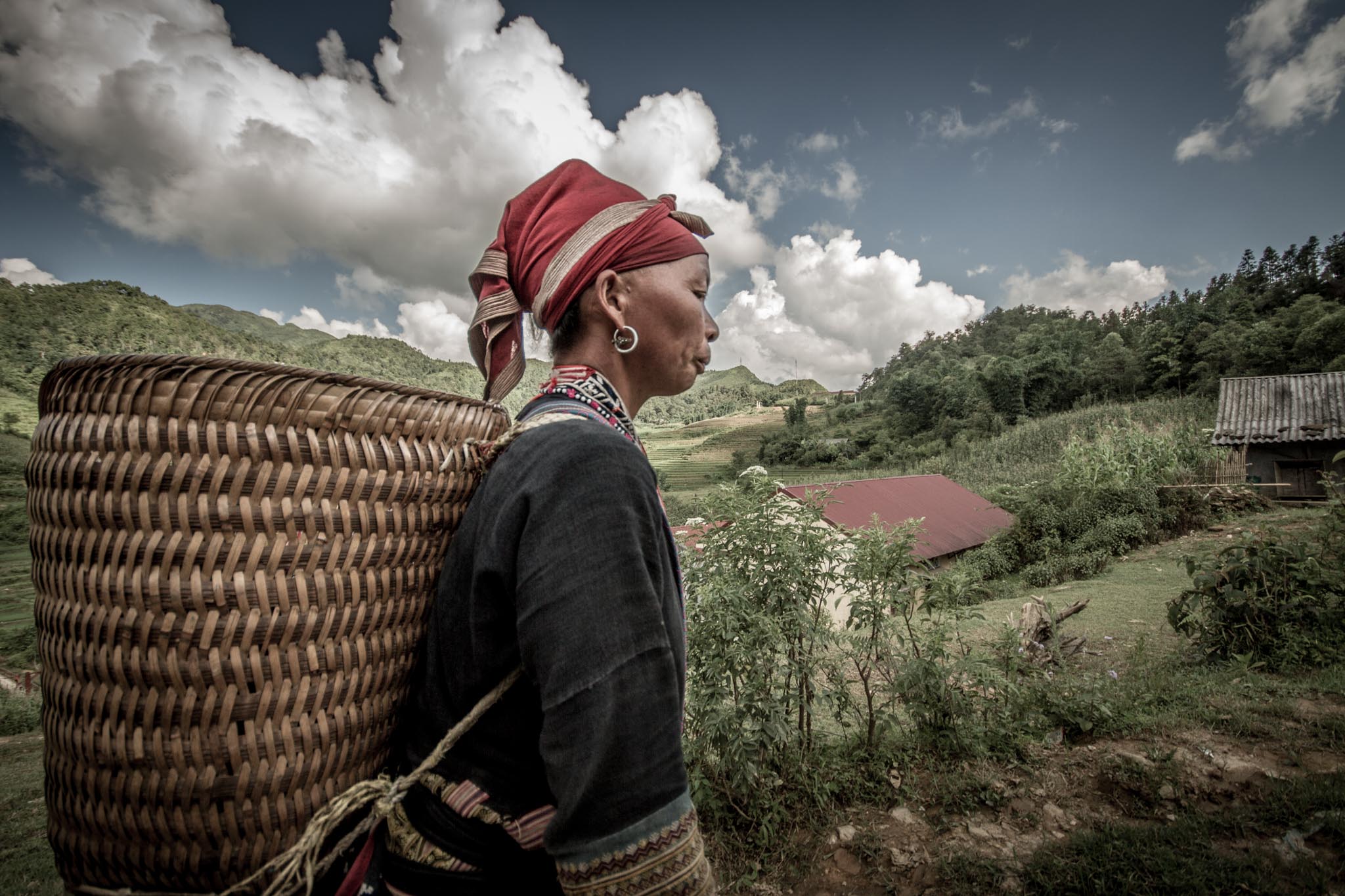 Red Dao lady ...