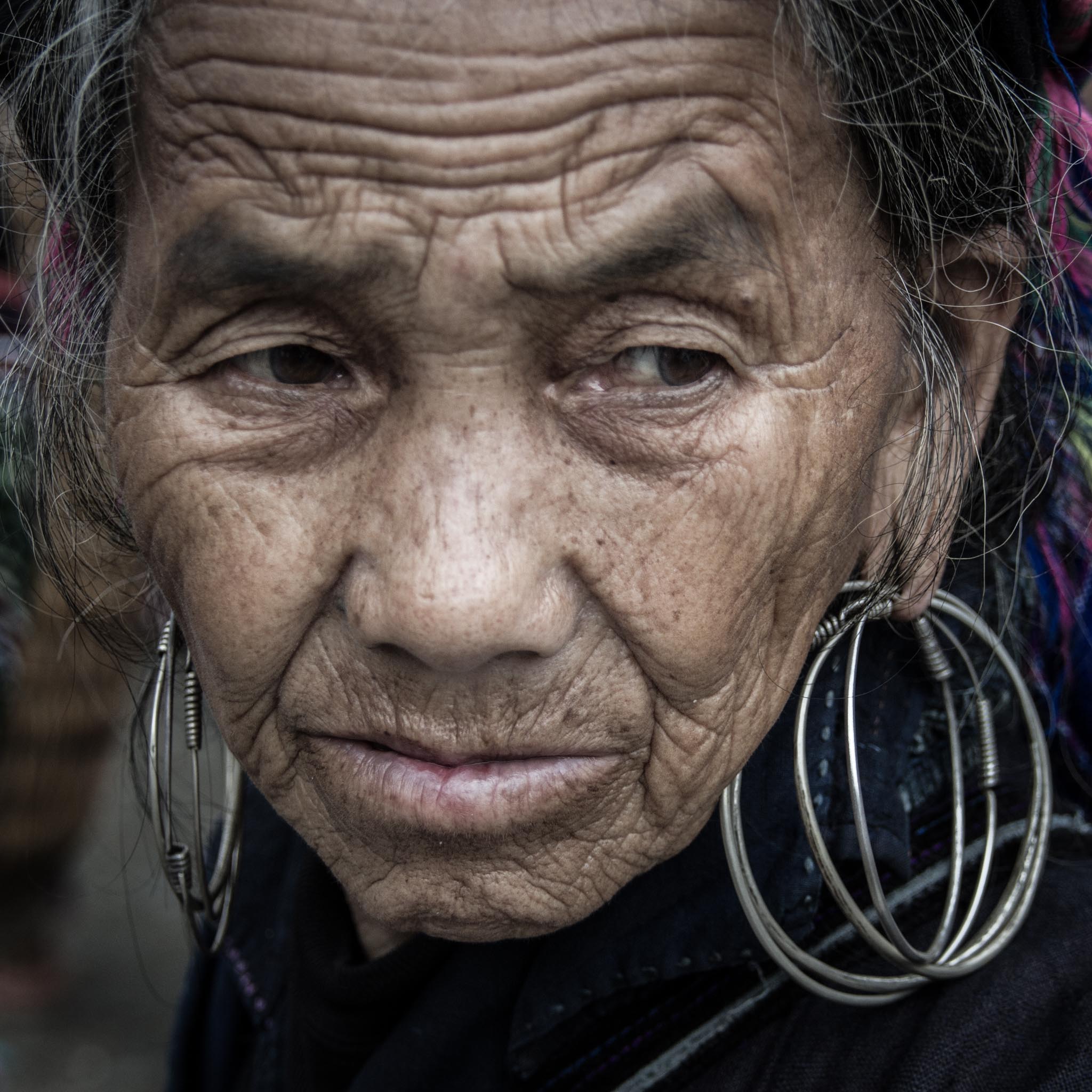 Lady with Hoops
