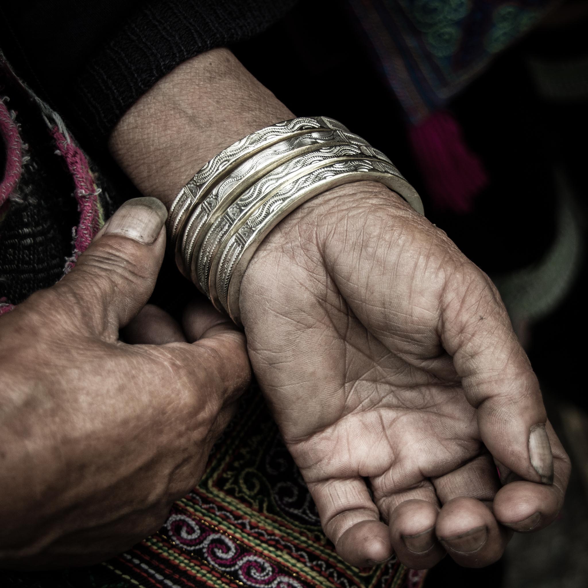 Ethnic jewelry detail