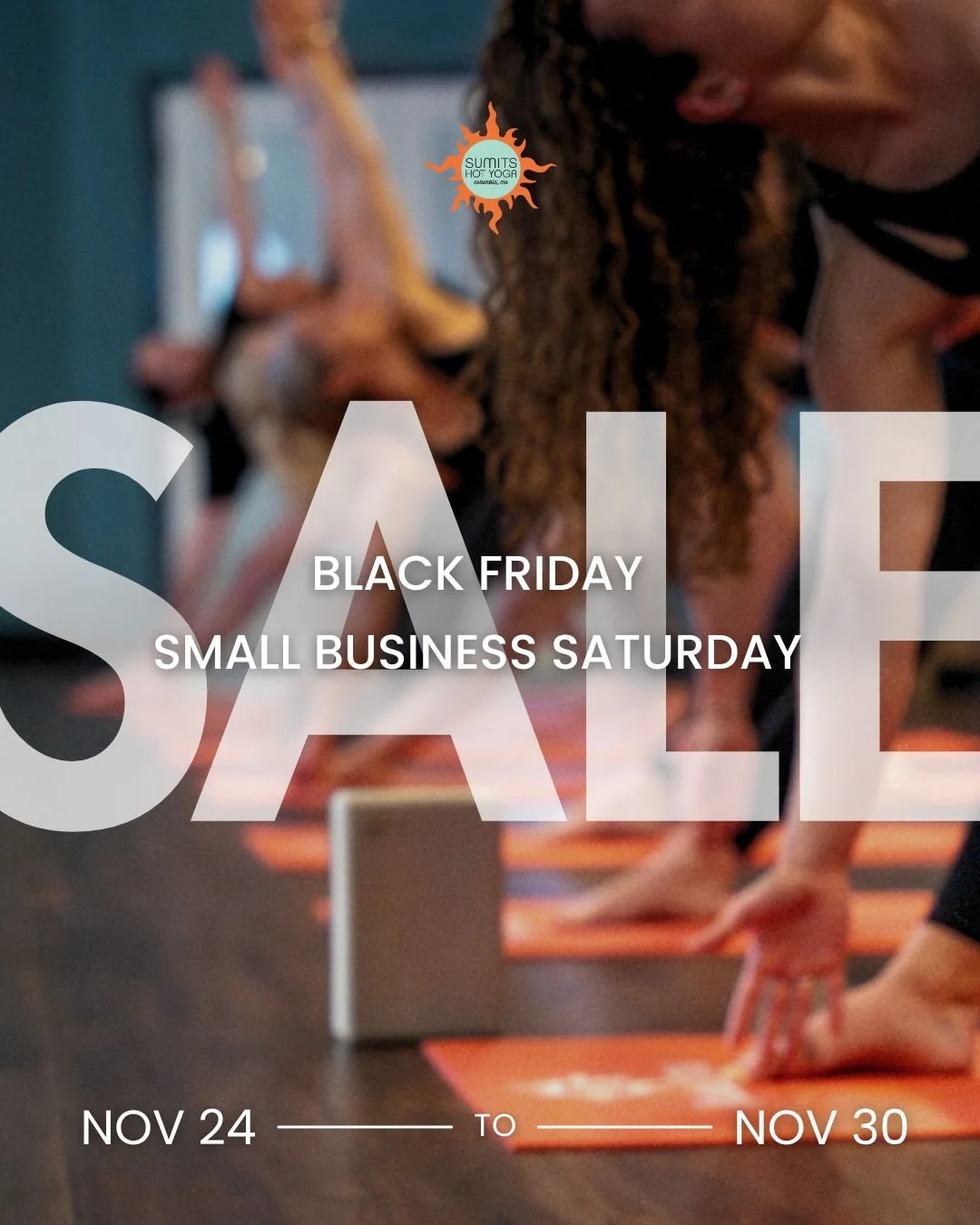 We&rsquo;re starting Black Friday &amp; Small Business Saturday early!

From Nov 24&ndash;30:
&bull; Buy one get one 50% off regular priced retail.
&bull; Get an additional 50% off already reduced price merchandise.
&bull; Get a FREE $20 gift card wi