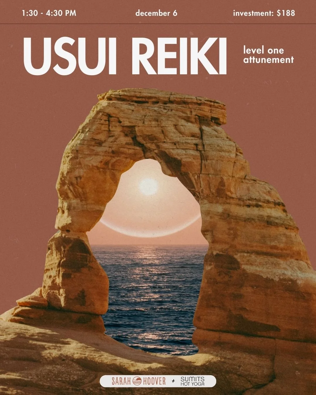 We are one week away from Sarah's Usui Reiki Level One Attunement workshop. There is still time to sign up to learn how to practice Reiki!

Have you been feeling the call to uplevel your personal energy? Do you feel that there's something more for yo