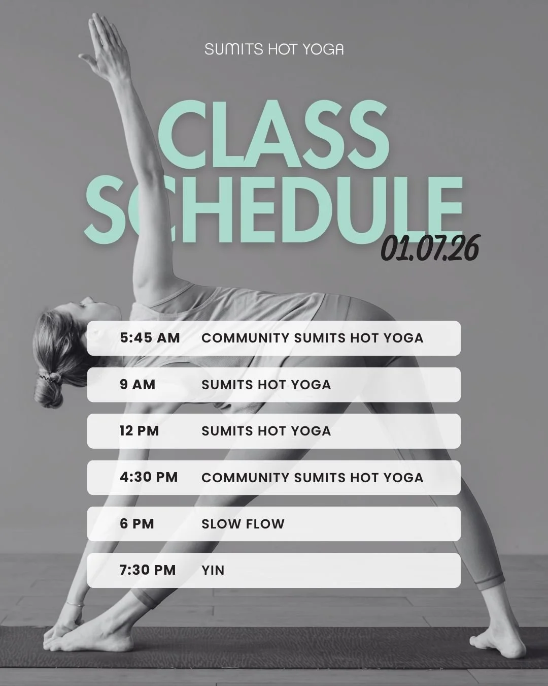 We're halfway through the first week of the New Year! Join us on your mat to finish it feeling strong and steady 💪🔥