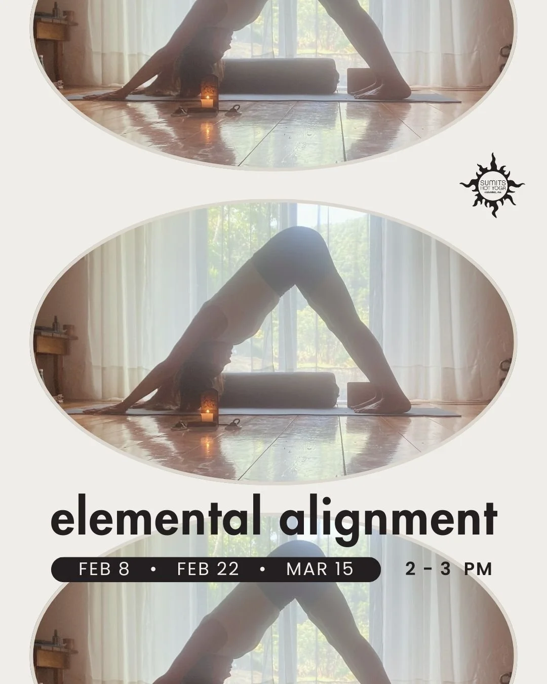 Join Sarah for a series focusing on understanding the alignment, opening and strength connection between our Pelvis, Hips and Spine.

This warm class will focus on pelvic floor attunement, alignment and strengthening, along with postures for hip flex