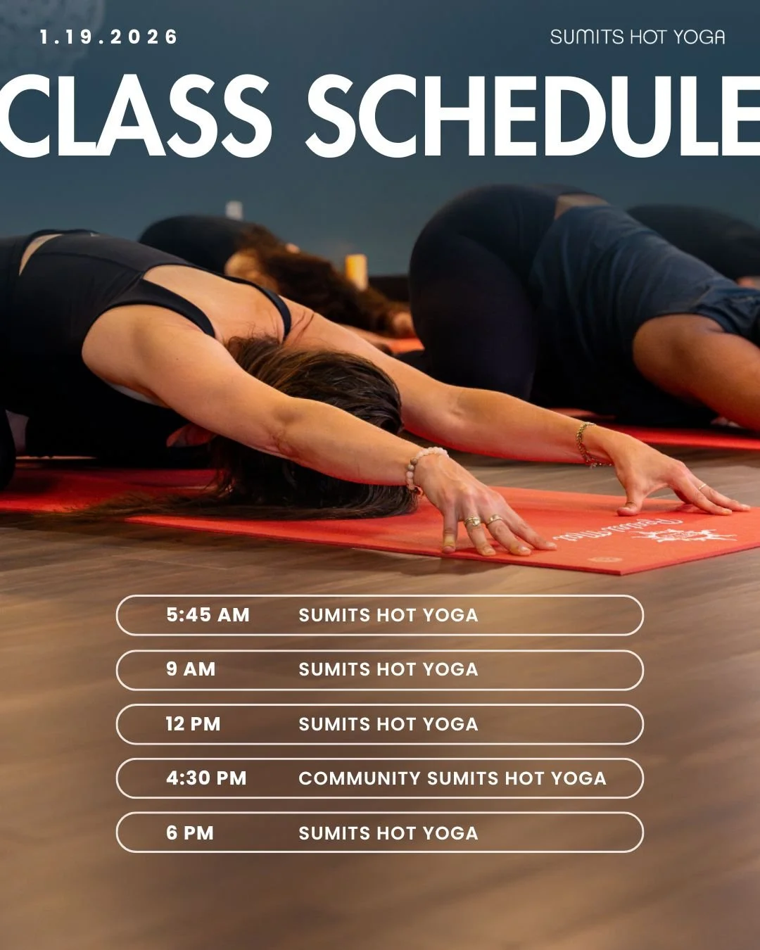 Stay warm in the hot room this week 🔥

1.19 - 1.25 Class Schedule