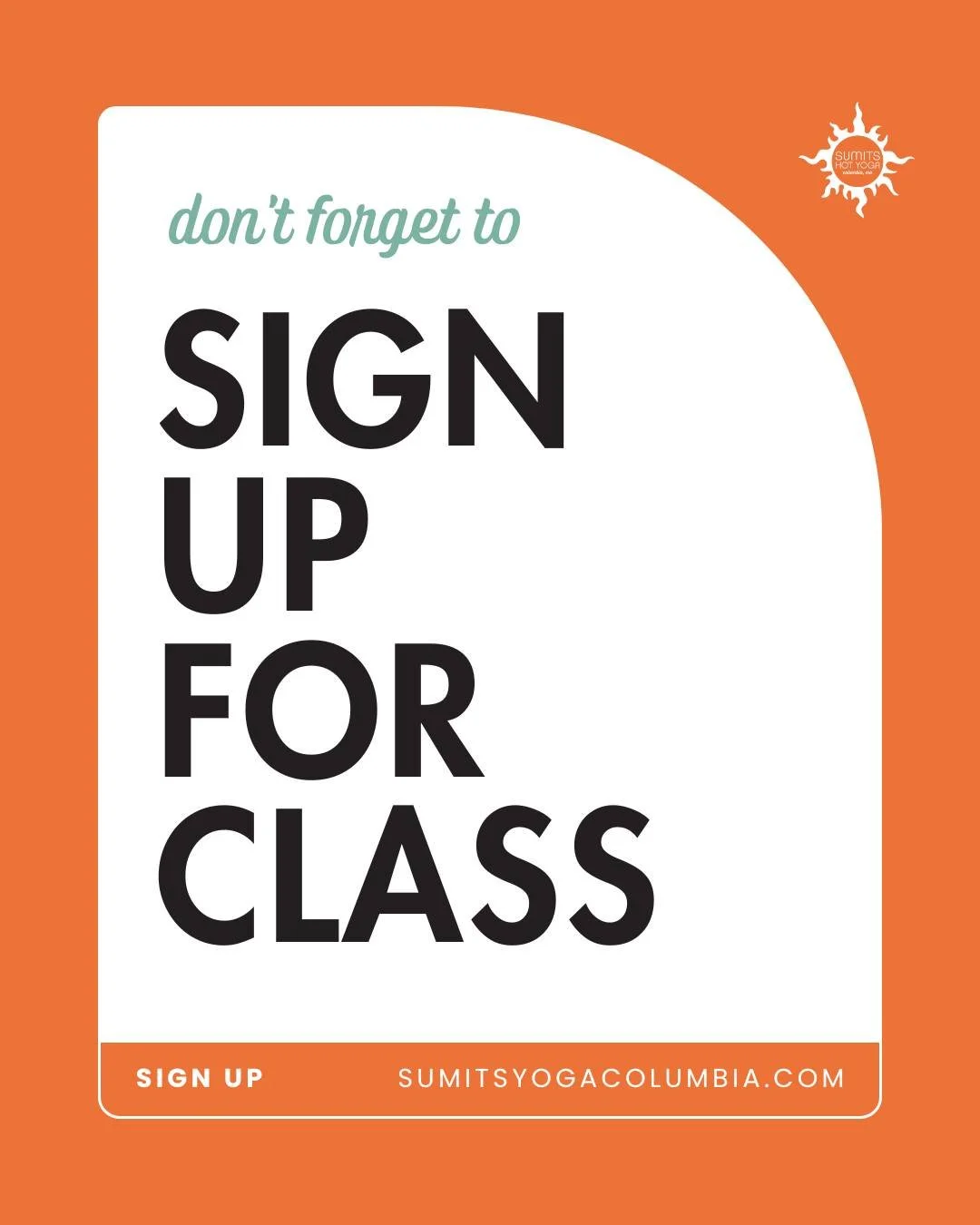 We've loved having so many full classes lately! To make sure you get a spot in your favorite class, be sure to sign up ahead of time.