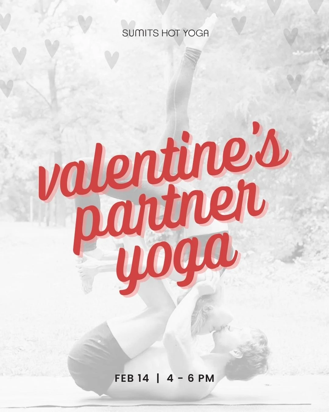This Valentine&rsquo;s Day, try something a little different &hearts;

Move, stretch, laugh, and connect with your favorite person at our Valentine&rsquo;s Partner Workshop led by Katie &amp; Scott on Feb 14 | 4&ndash;6 PM.

Beginner-friendly and per