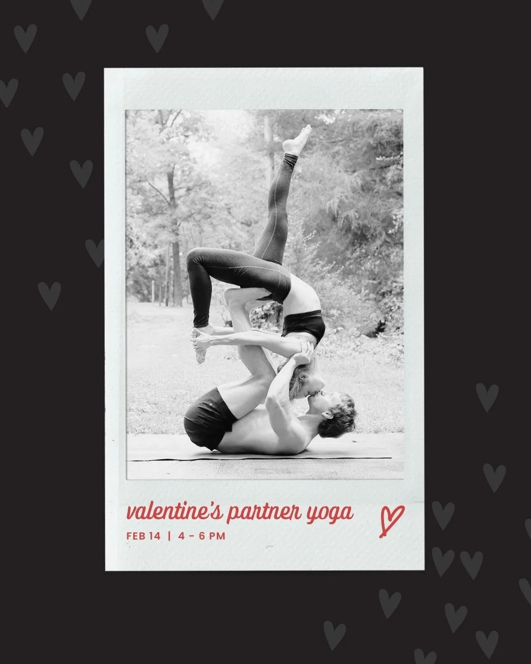 Still figuring out Valentine&rsquo;s Day plans? Say less ❣

Join Katie &amp; Scott for our Valentine&rsquo;s Partner Workshop on Feb 14 from 4&ndash;6 PM for an afternoon of movement, connection, and fun.

Expect partner stretching, acro yoga basics,