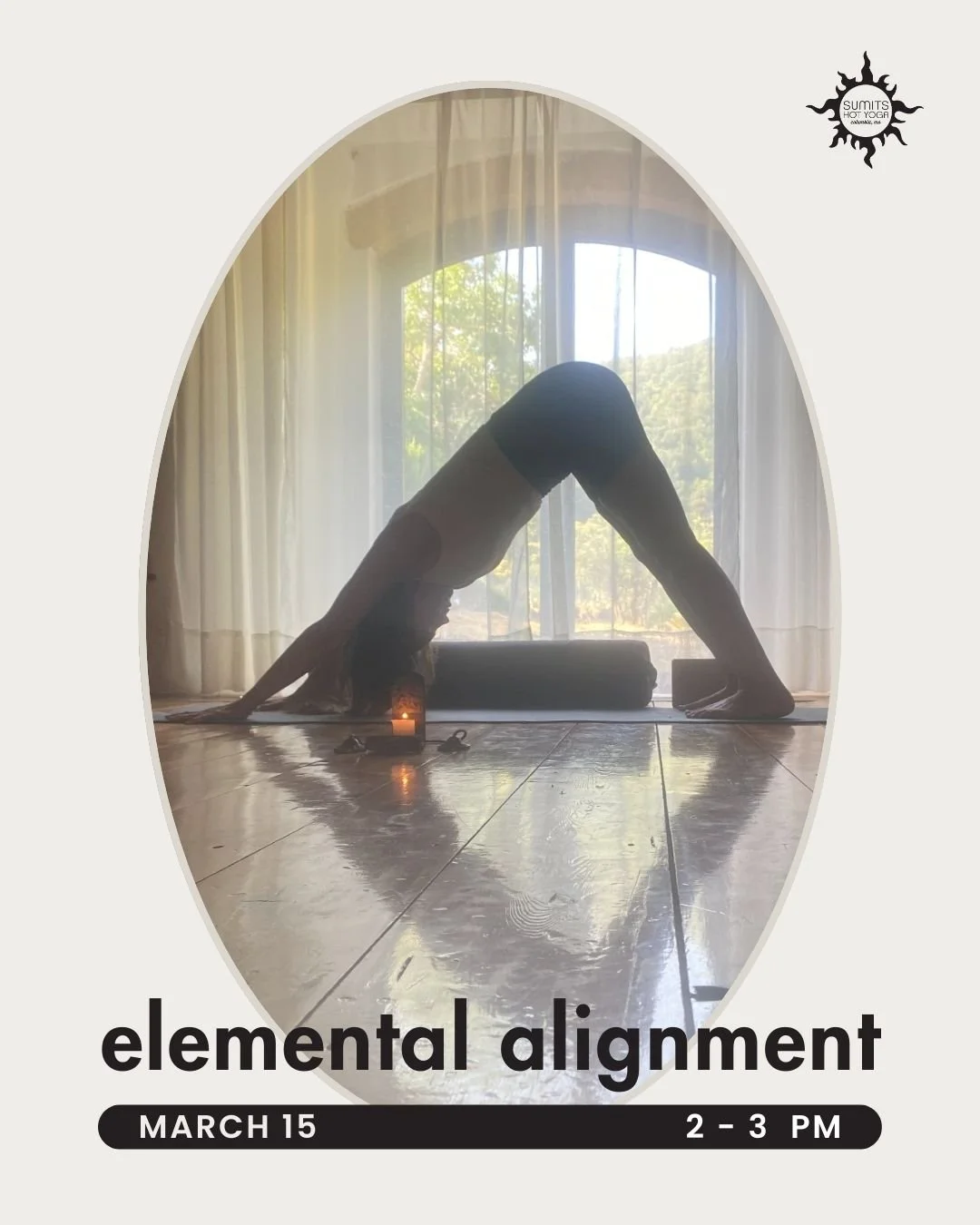 The next Elemental Alignment class with Sarah is this Sunday, Mar 15 at 2 pm. This class focuses on understanding the alignment, opening and strength connection between our Pelvis, Hips and Spine.

This warm class will focus on pelvic floor attunemen