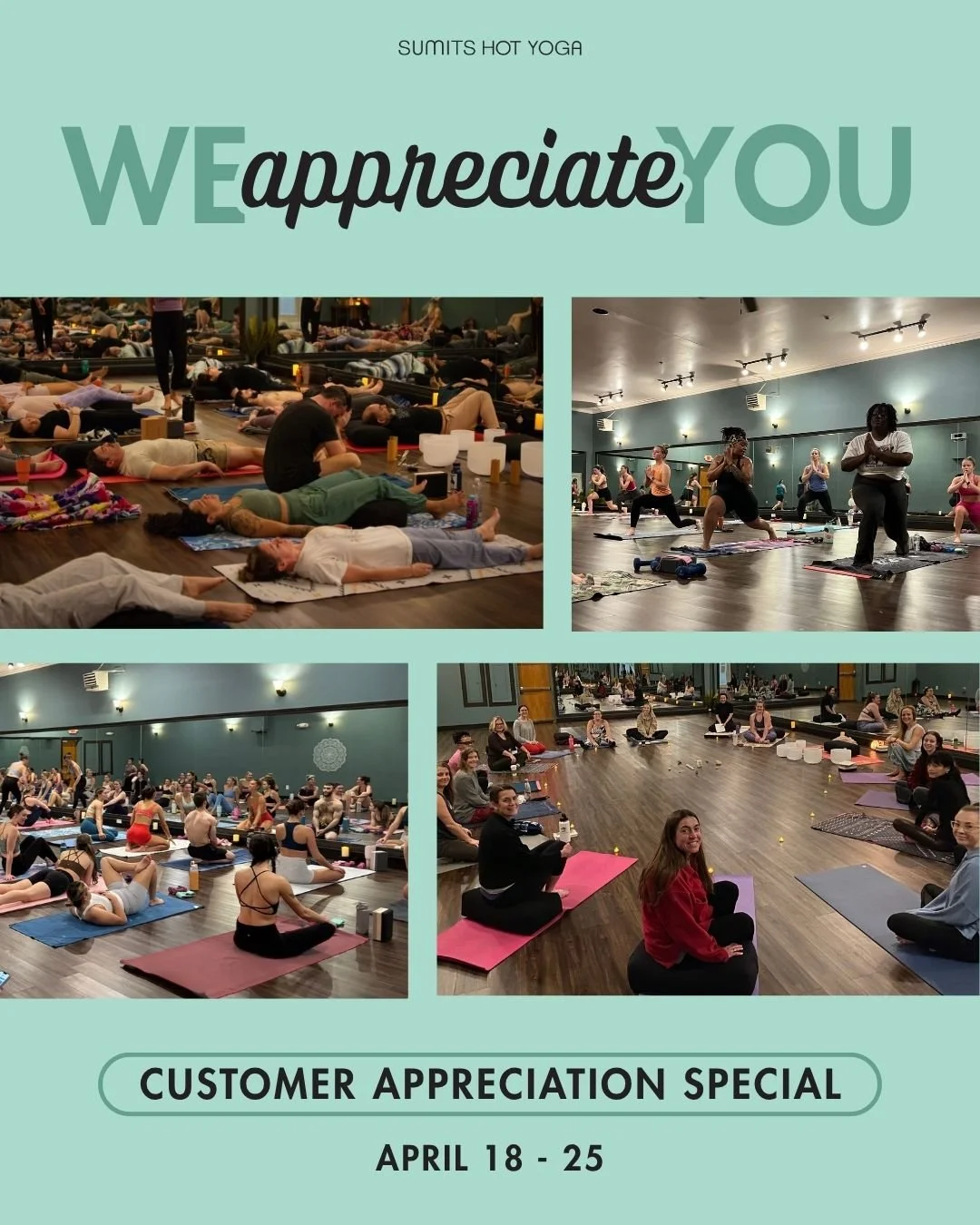 We appreciate you. All of you🧡 For showing up, for sharing your energy, and for being part of this community. Sumits wouldn't be the same without you!

As a thank you from us to you, starting tomorrow through the 25th, bring a new client and receive