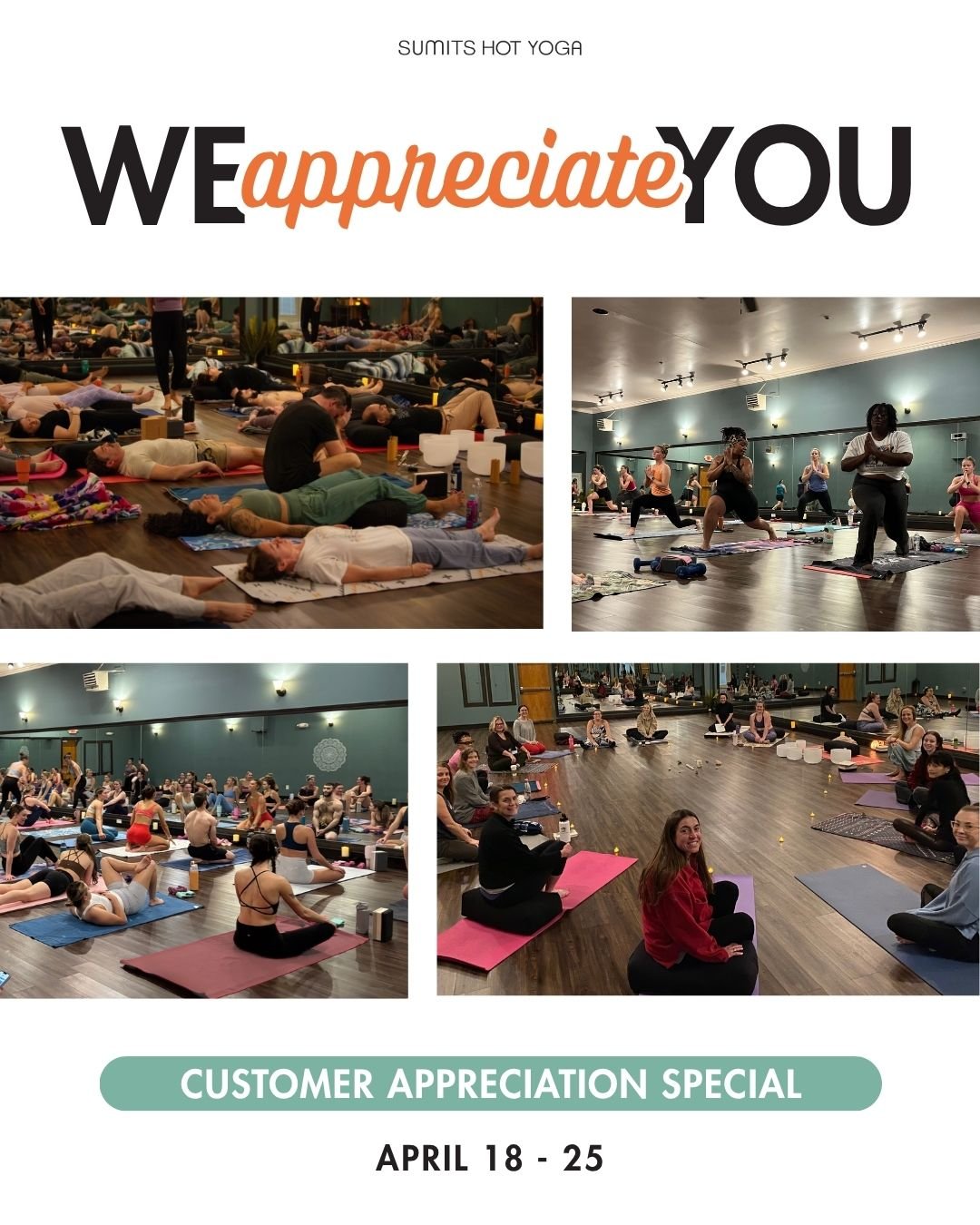 Just a few days left to share our studio with someone new! Bring a new client and receive 3 months of unlimited yoga for $275.
____

Must purchase 3 months at the time you bring a new client.