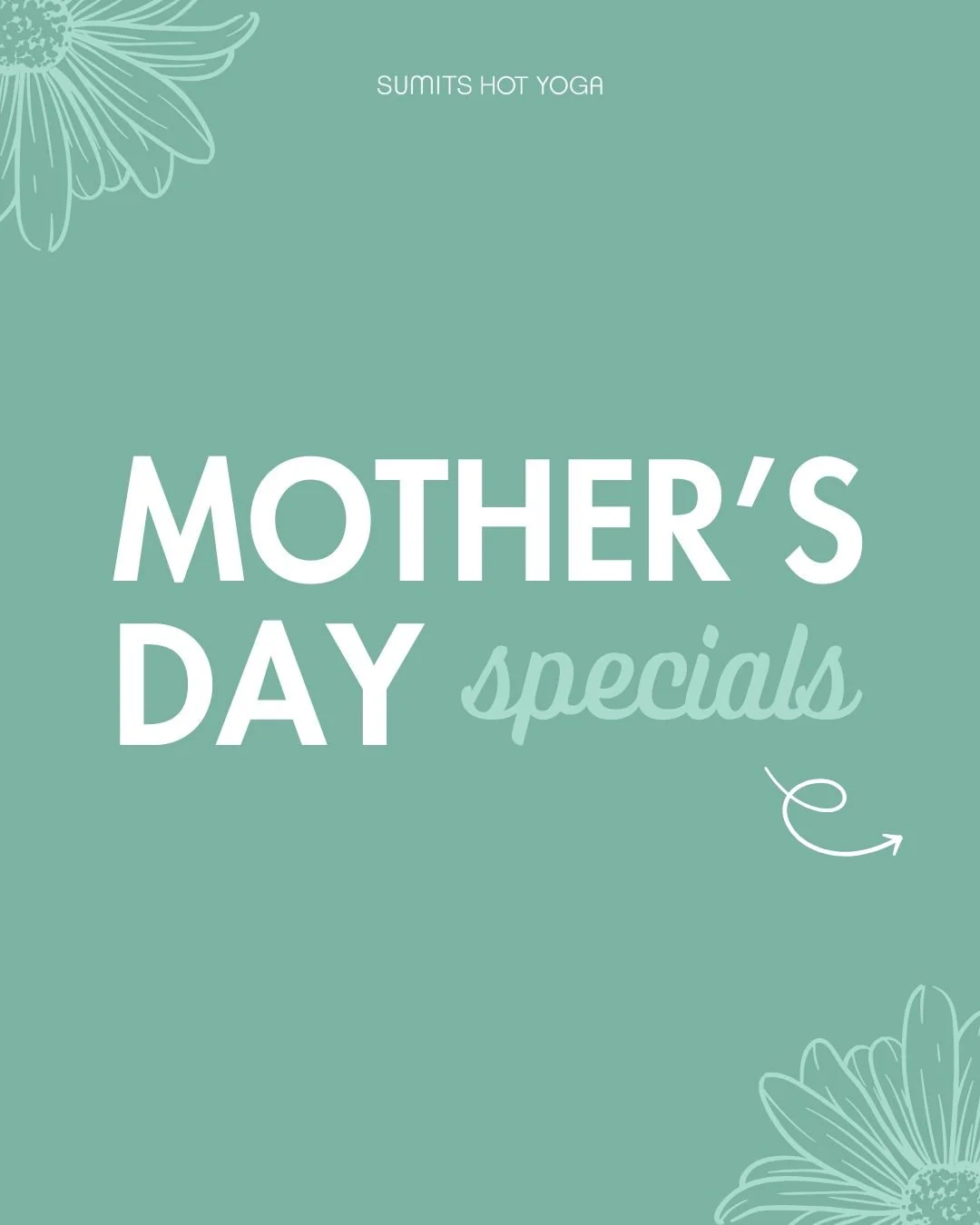 Mother&rsquo;s Day is almost here and we have some specials to celebrate 💐 From May 1&ndash;10, enjoy 20% off retail and class cards, and bring your mom to yoga for free on Mother&rsquo;s Day!