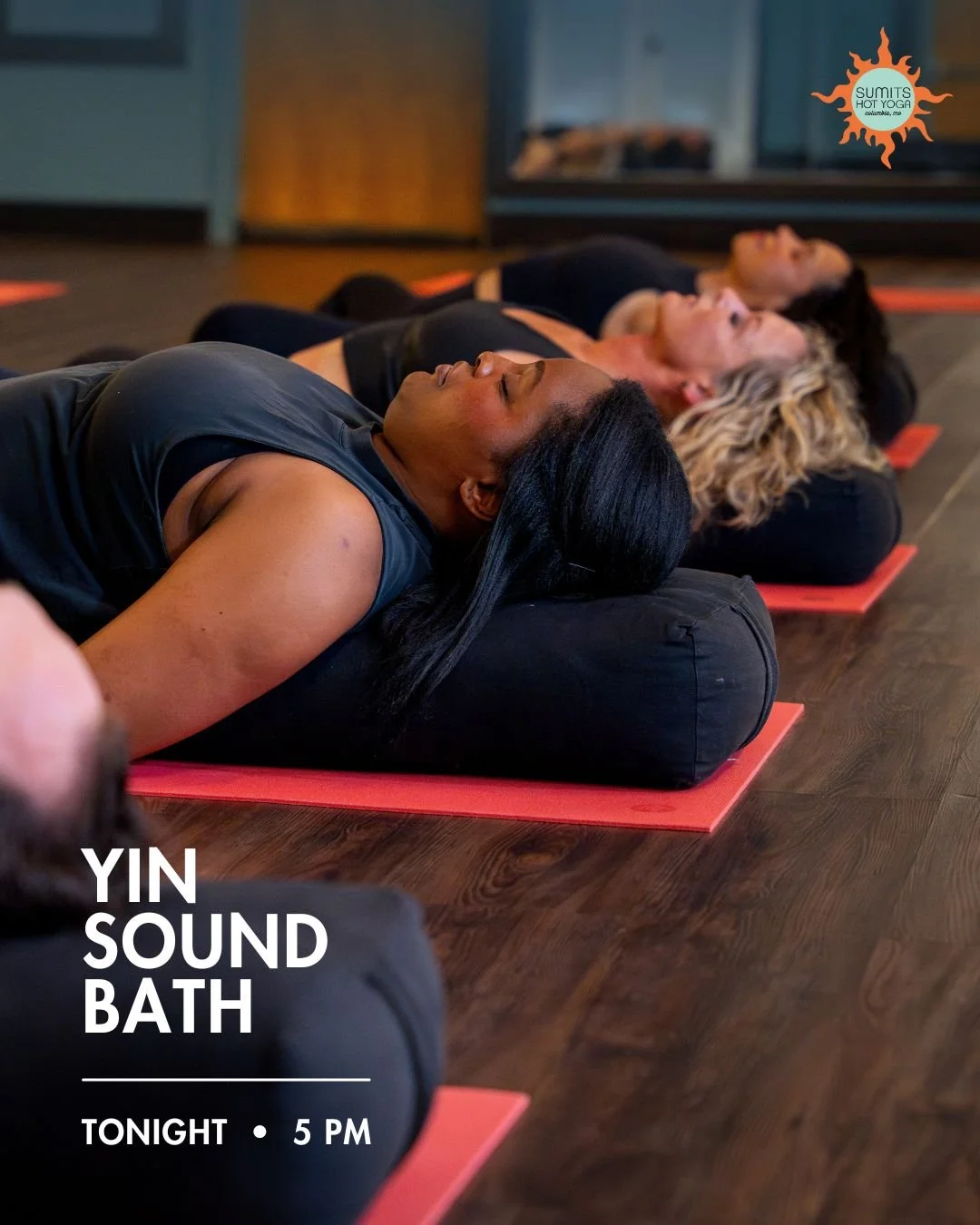 Yin Sound Bath is tonight at 5 PM. Take time to deepen your inner awareness and connect with your entire being. 💫

Join Sarah for this special time of deep, long yin poses enhanced by a rich sound bath meditation with multiple layers of instruments.