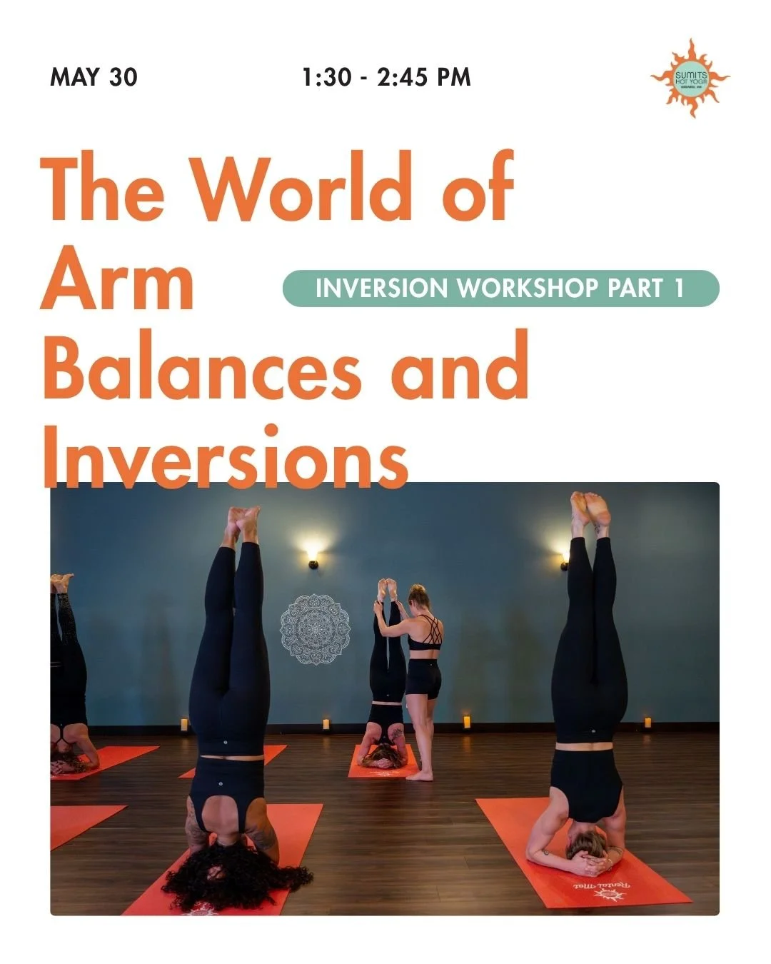 Ever wondered how people actually get into Crow Pose or a Headstand without just throwing themselves into it?

Join Katie and Hallie for Part 1 of the Inversion Workshop Series: The World of Arm Balances &amp; Inversions.

This workshop is all about 