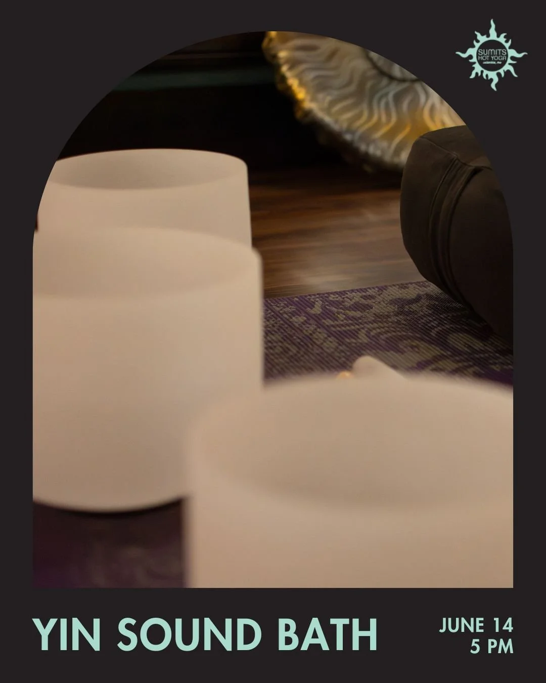 Take time to deepen your inner awareness and connect with your entire being at our next Yin Sound Bath, Sunday, June 14 at 5 pm 💫

Join Sarah for this special time of deep, long yin poses enhanced by a rich sound bath meditation with multiple layers