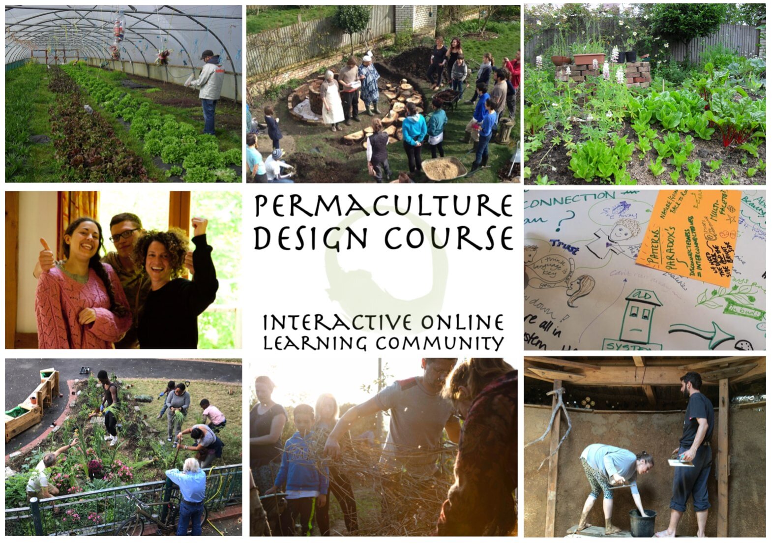 Now that our London Permaculture Design course has started, bookings for the winter online version are open. 

The Online Permaculture Design Course is a rich 6 months long journey. As a learning community we come together in 40 hours of live session