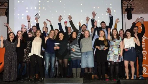 Celebrating with our fellow award-winners!