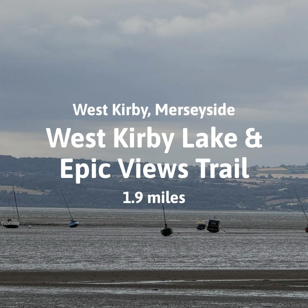 West Kirby Lake and Epic Views Trail. 1.9 miles on Go Jauntly. Views over to Wales in the background