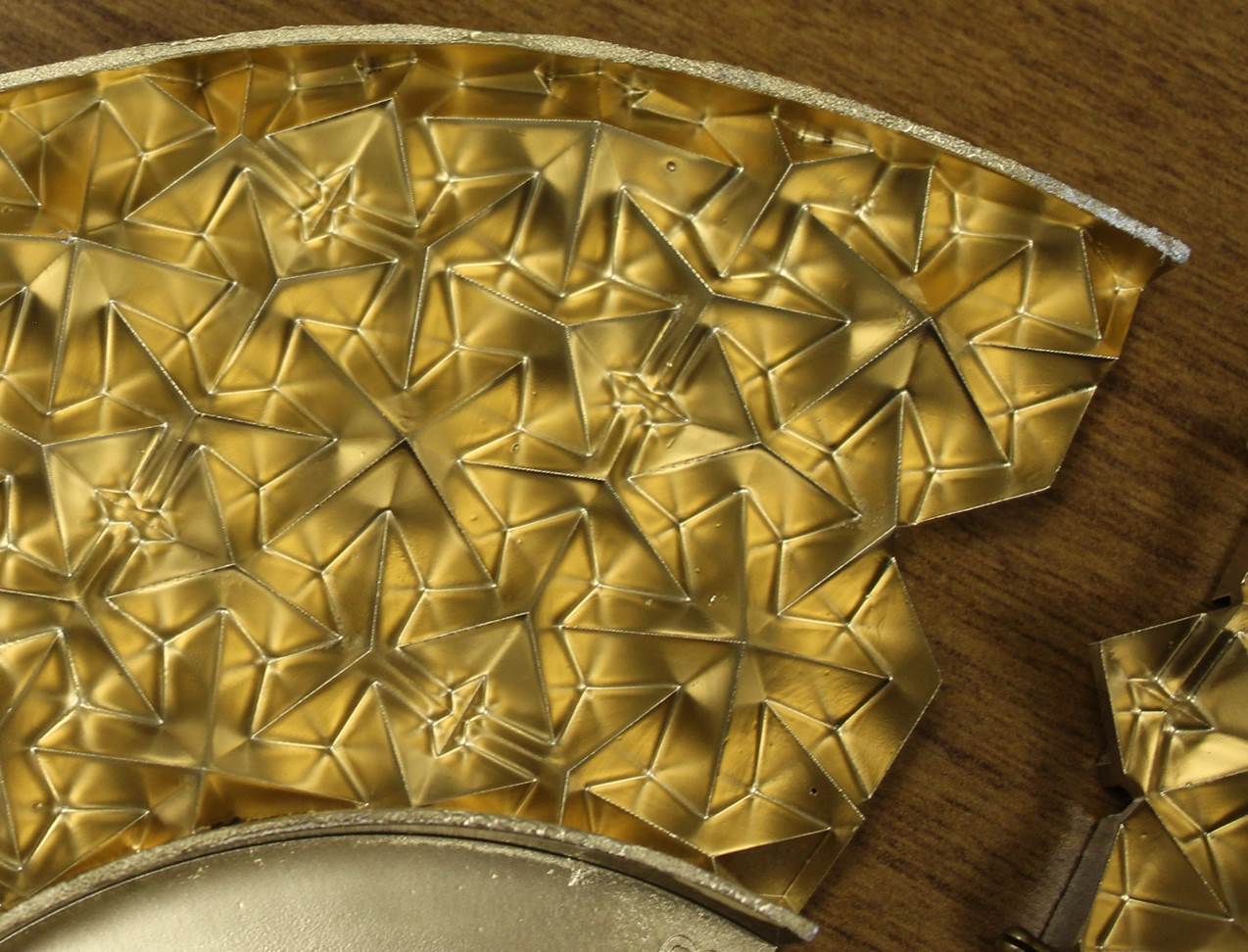 Figure 5. Close up view of the third ceiling medallion prototype