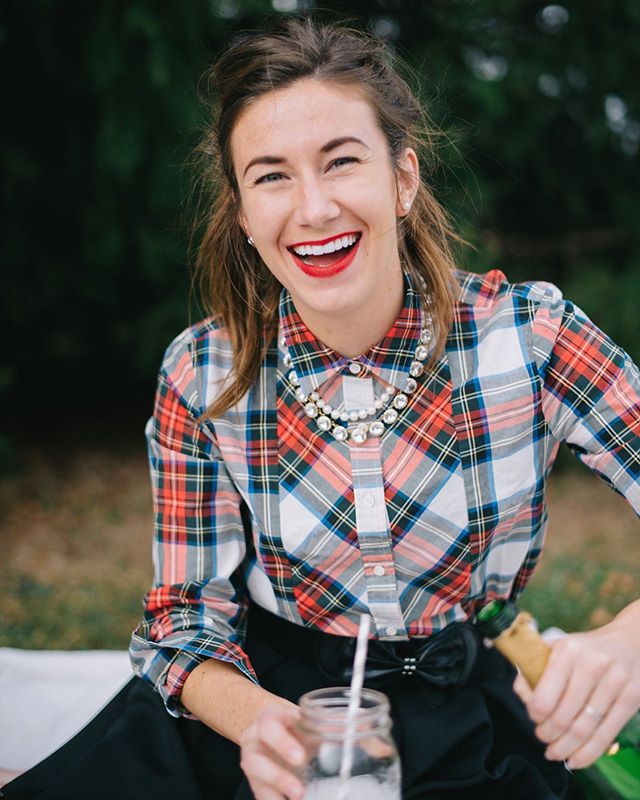 Stephie is my name, Christmas plaid is my game. Forever one of my favorite shoots with @erikaaileen. ❤️