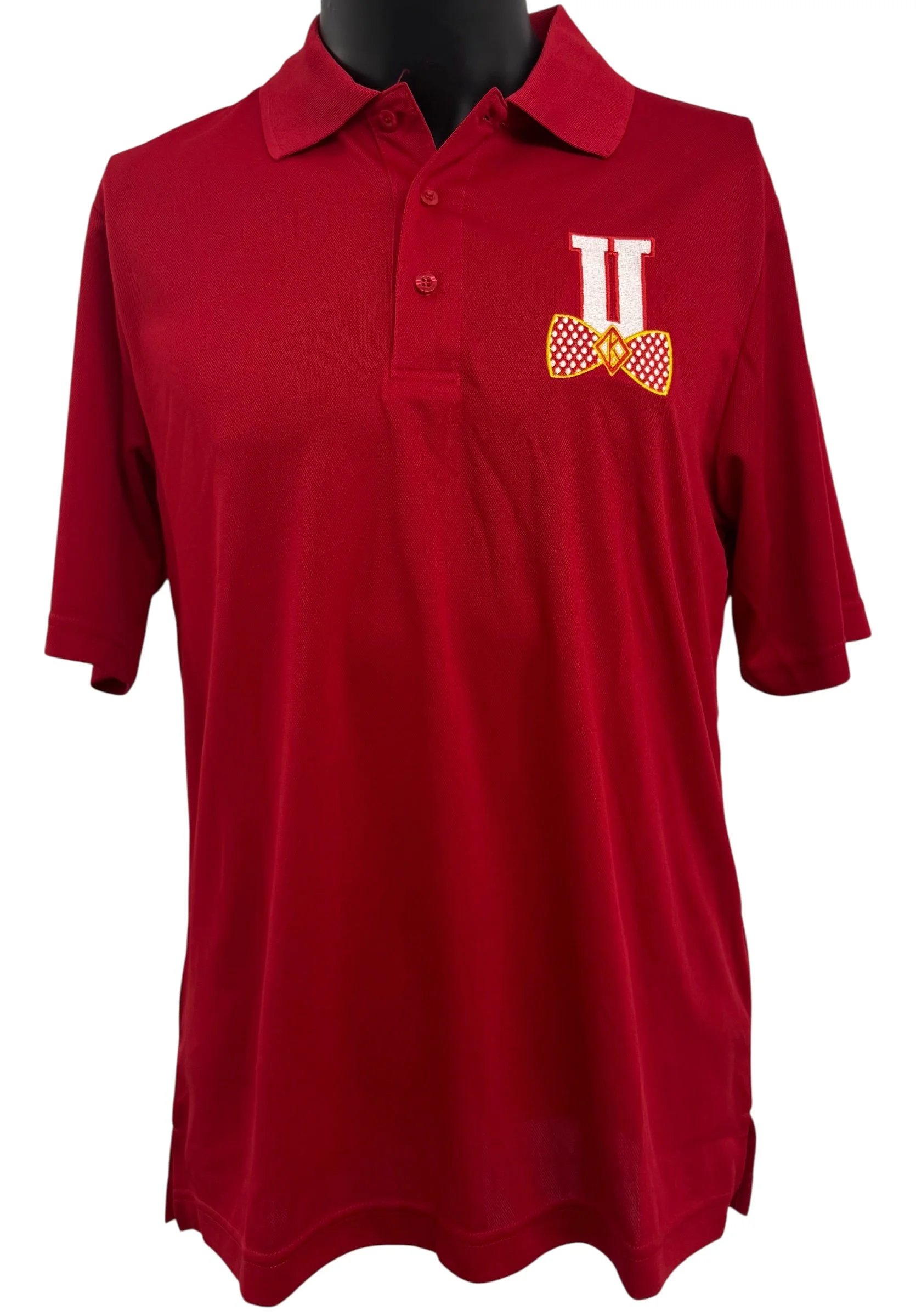 Big Bow Tie University Red Polo