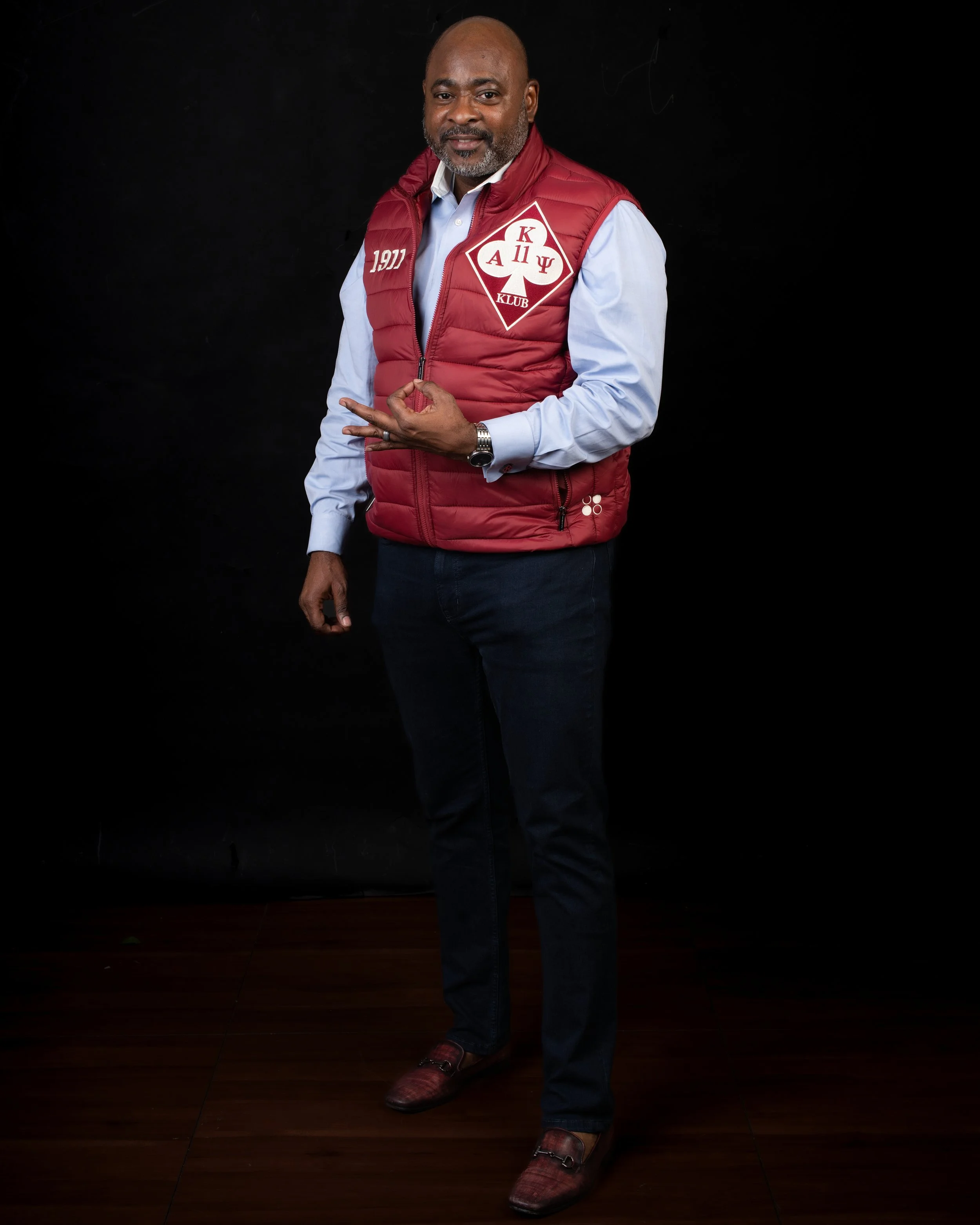 Kappa Alpha Psi Crimson Klub Puffer Vest