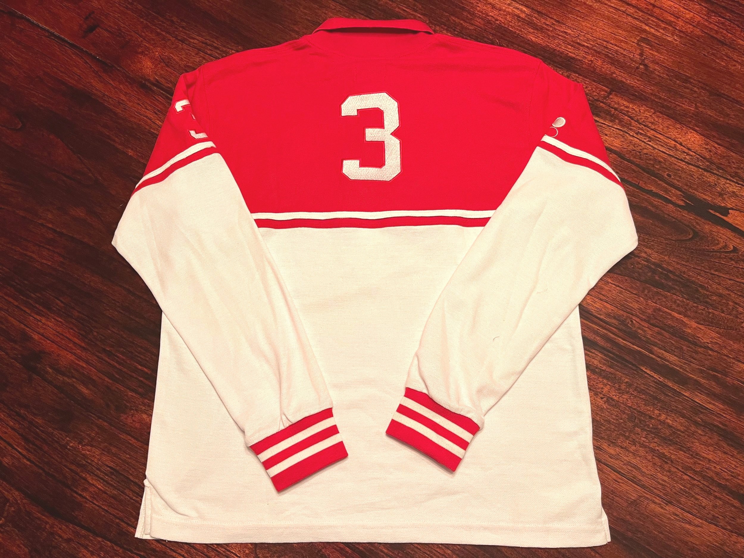 KAPPA ALPHA PSI LONG SLEEVE RED/WHITE RUGBY POLO — Anthony Michaels Brand