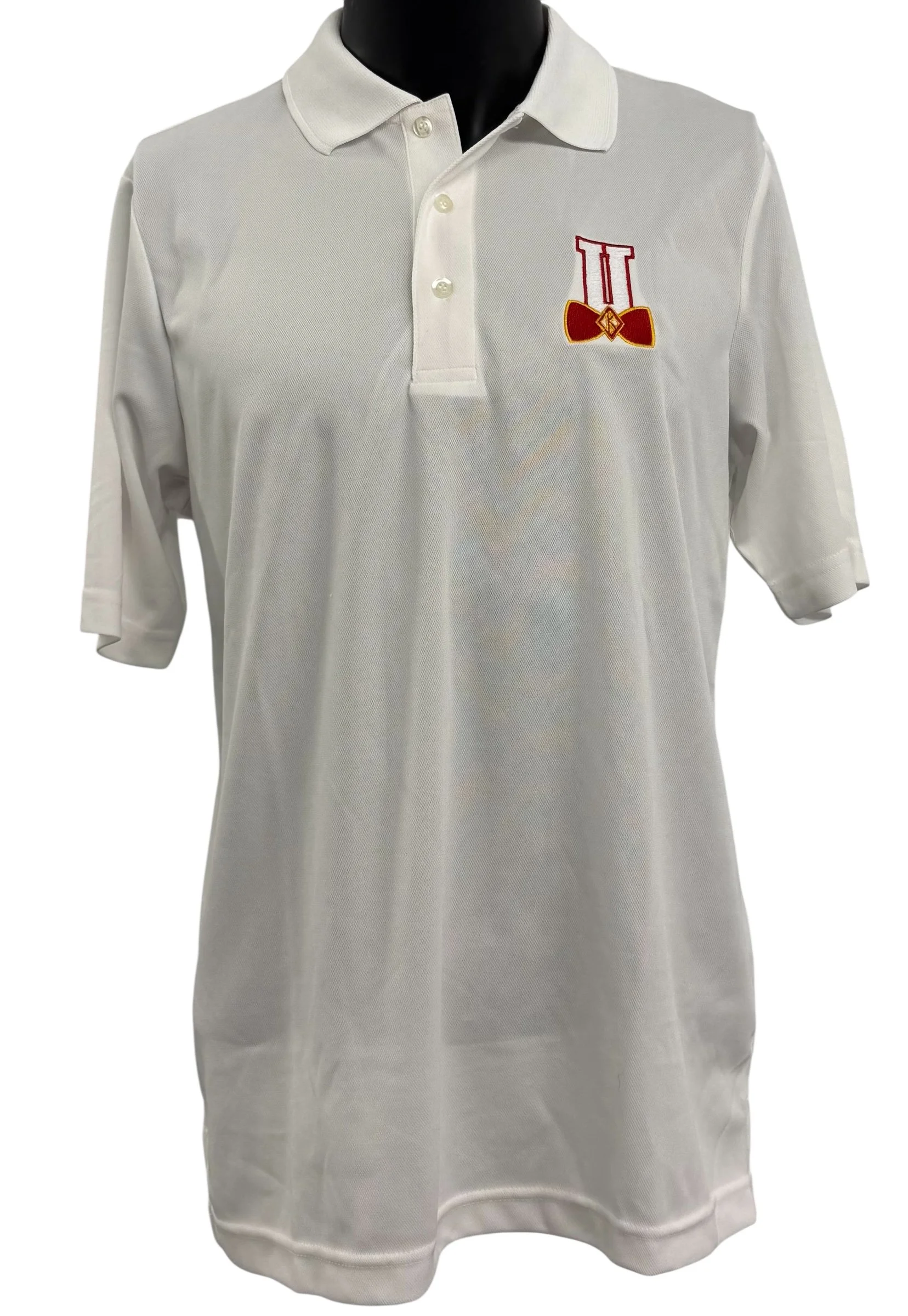 Bow Tie University White Polo