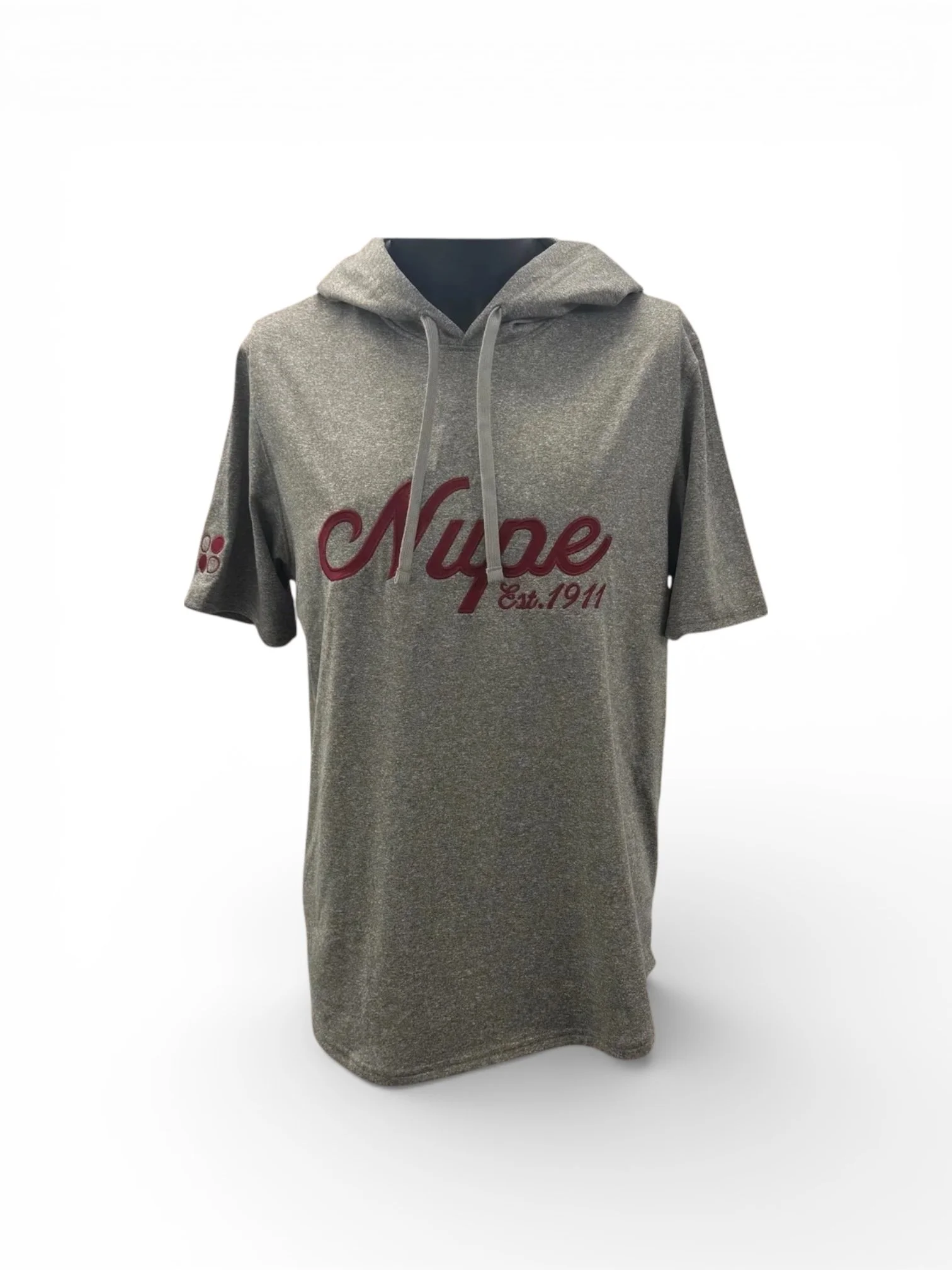 Nupe Est 1911 Short Sleeve Grey Warmup Hoodie