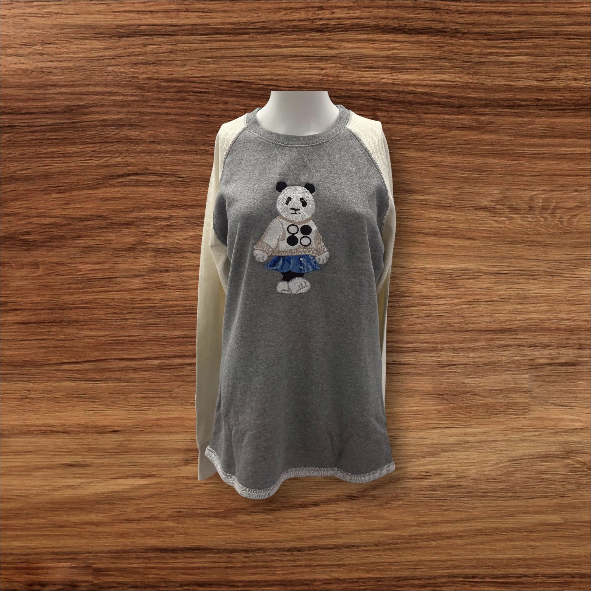 Female Panda Crew Neck Sweater