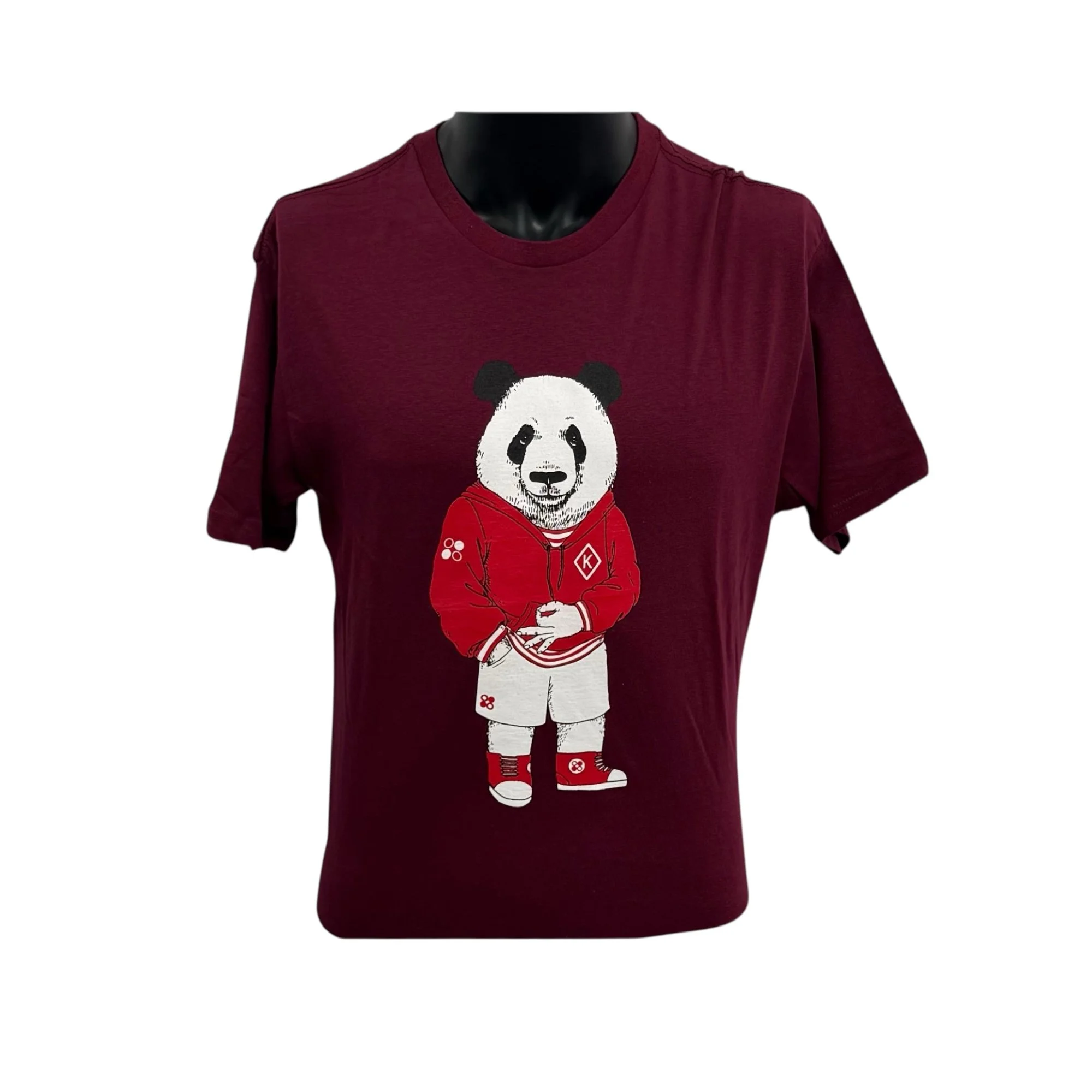 Nupe Panda Crimson Jersey Tee Red Panda