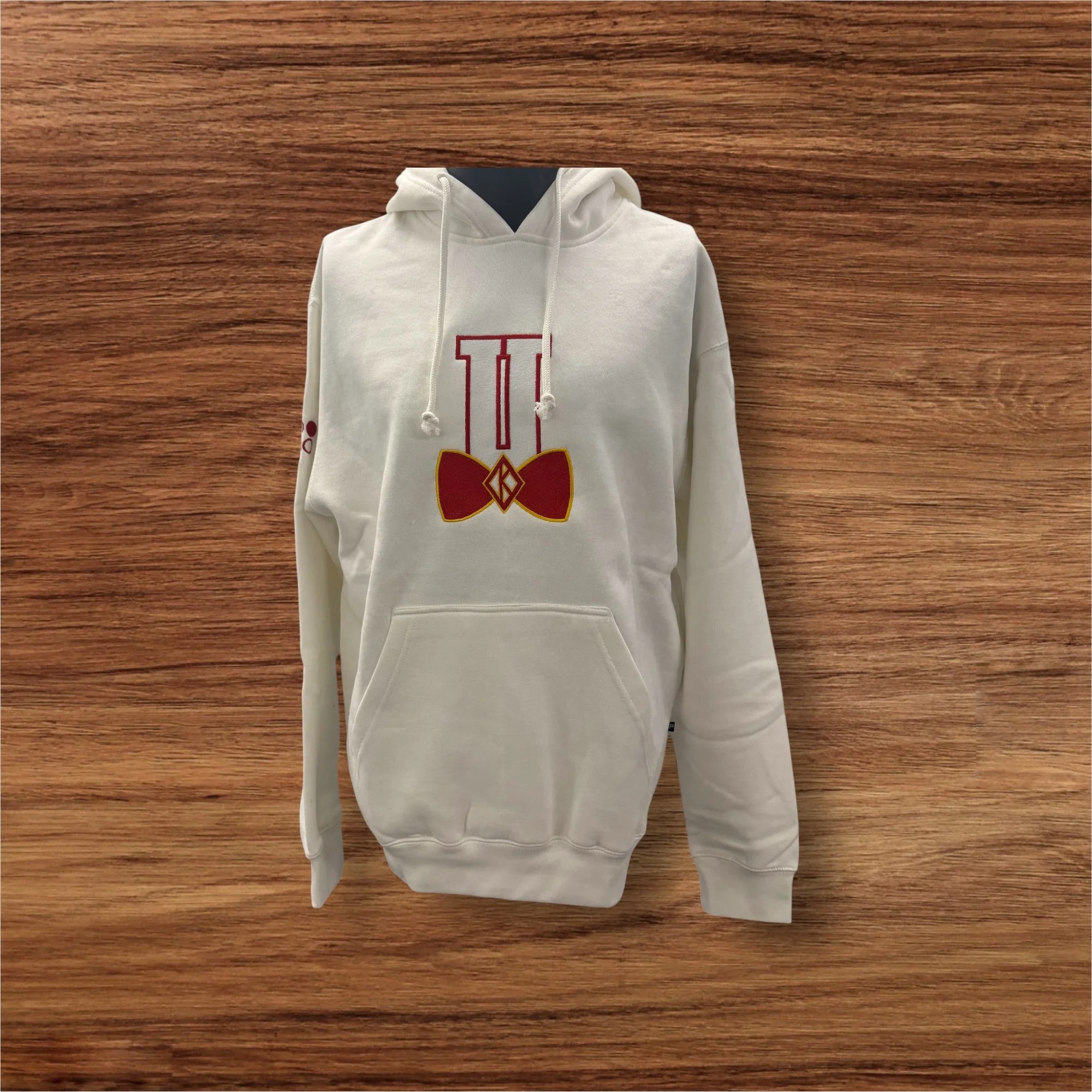 Bow Tie U White Hoodie