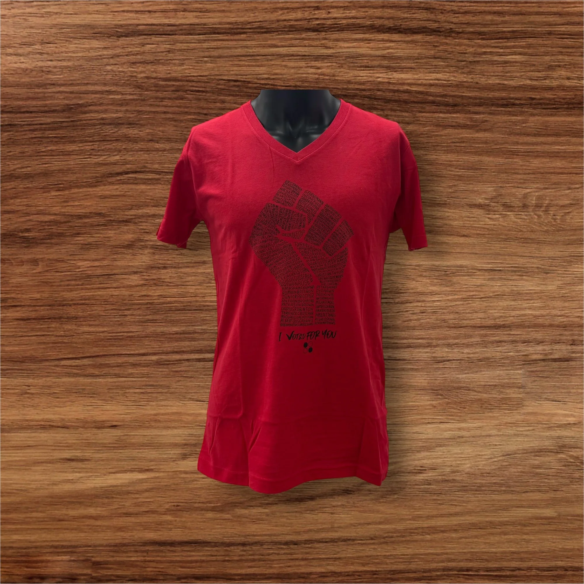 Anthony Michaels Men Red Social Justice Tee