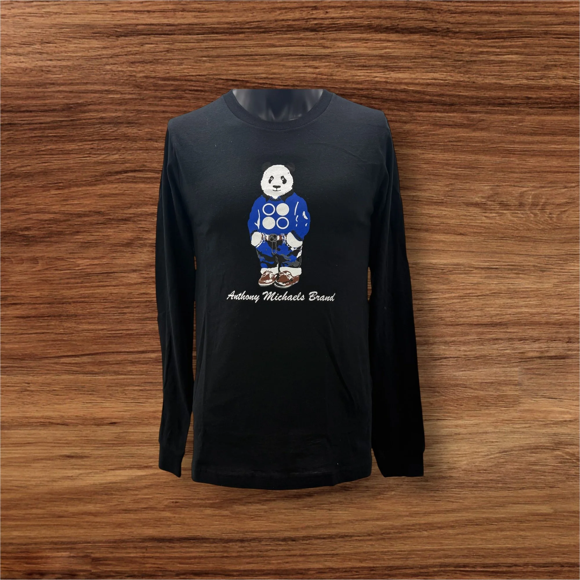 Male Panda Long Sleeve Jersey Tee