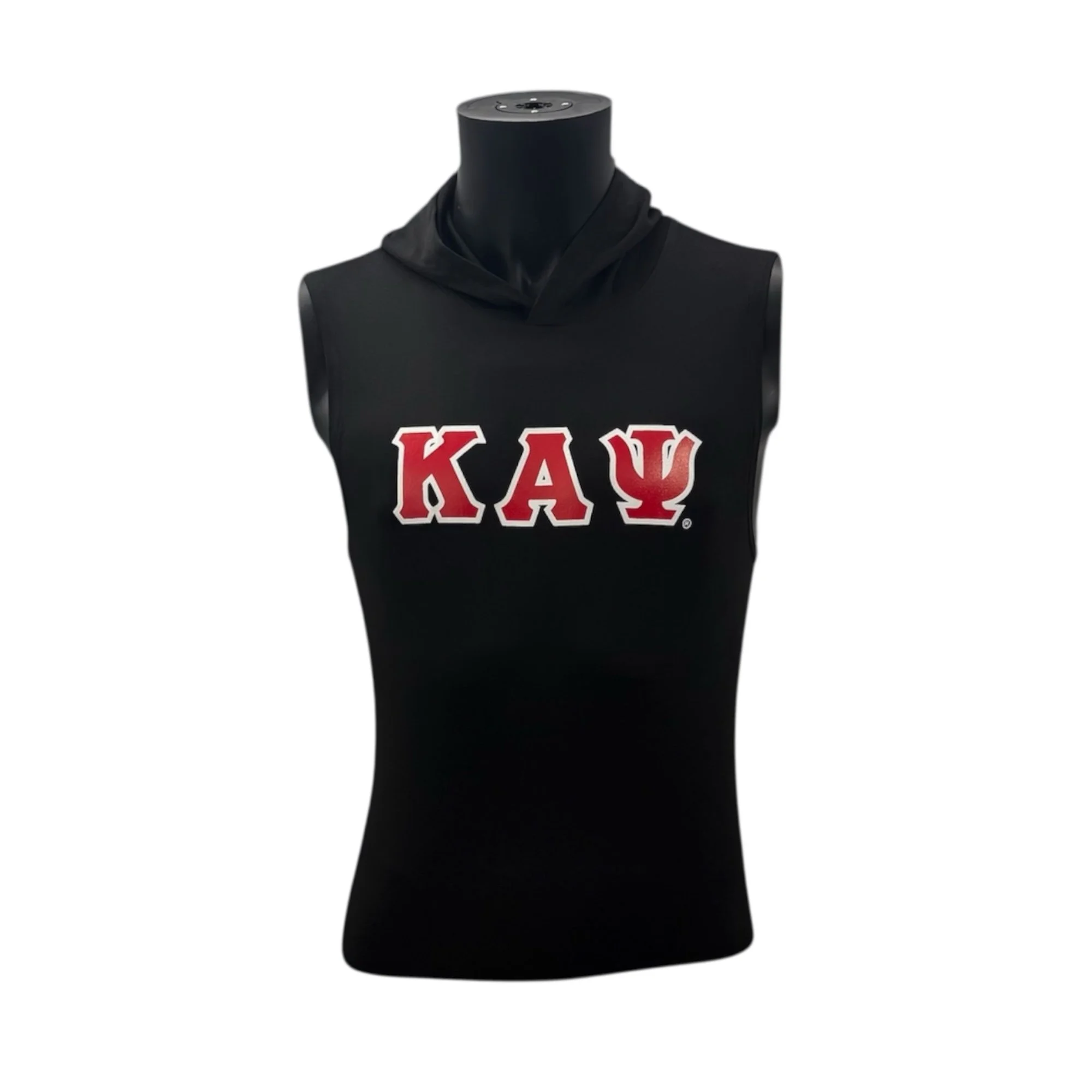Kappa Alpha Psi Black Sleeveless Hoodie