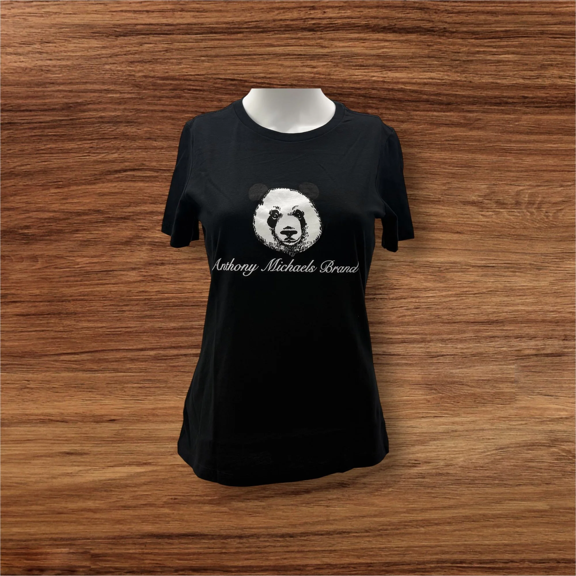 Women's Panda Black Jersey Tee
