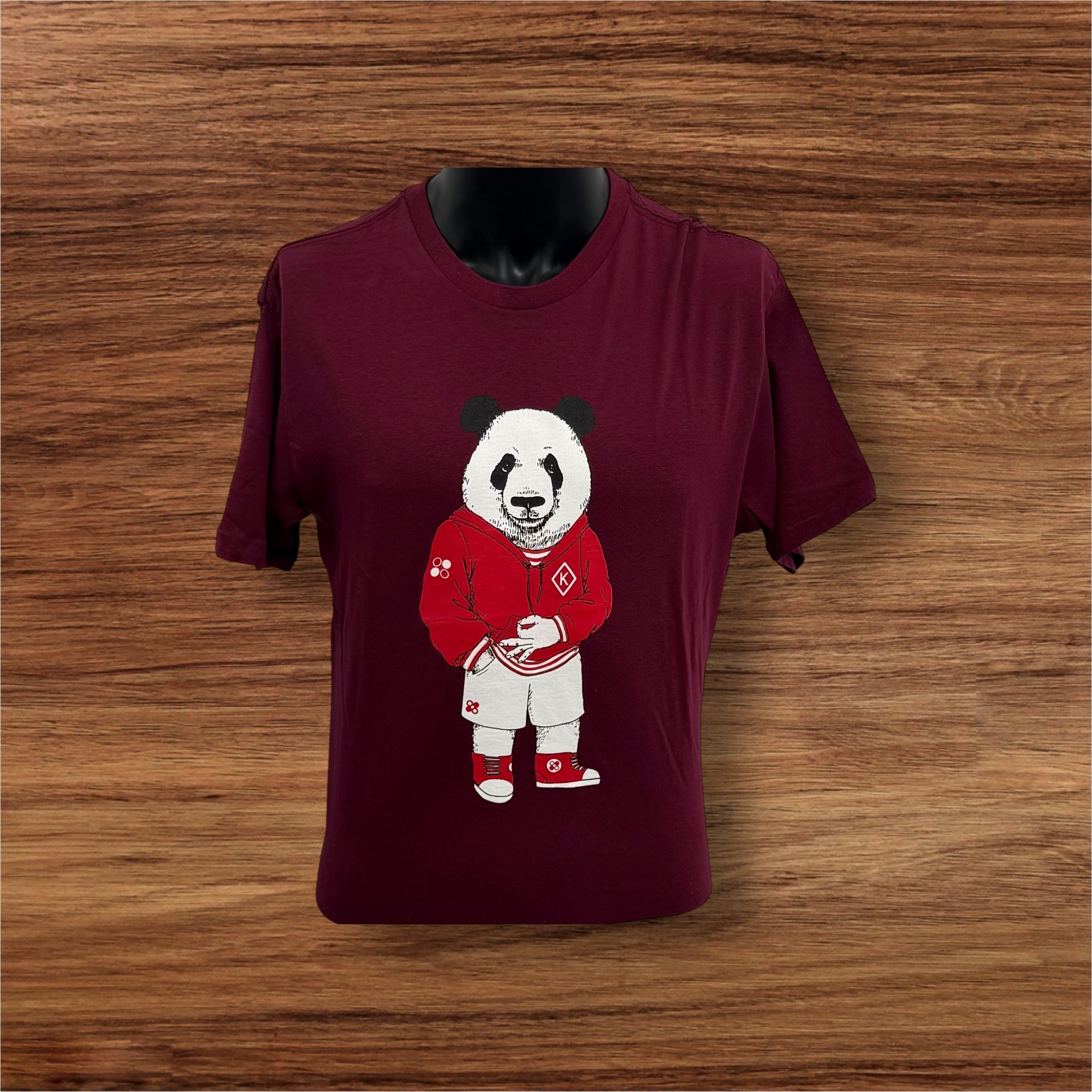 Nupe Panda Crimson Jersey Tee Red Panda