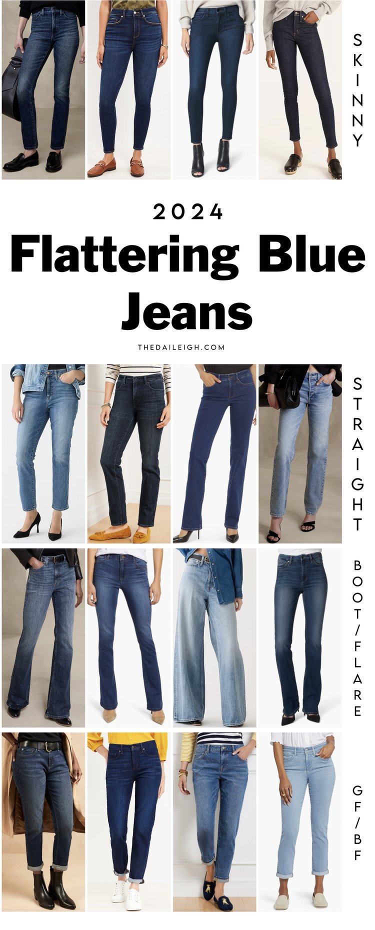 2024 Flattering Blue Jeans for Women — THE DAILEIGH