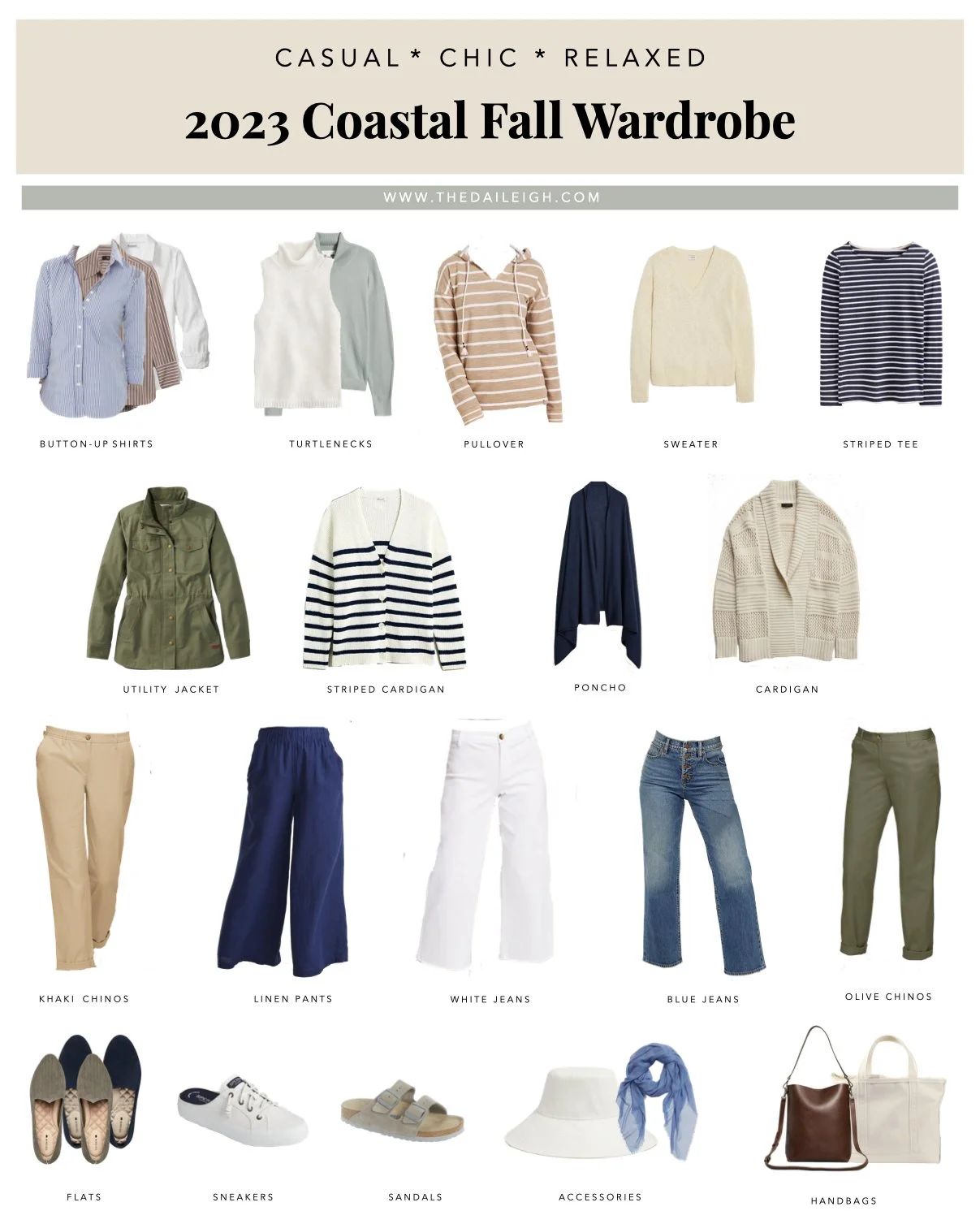 2023 Classic Fall Capsule Wardrobe for Women Over 40 — THE DAILEIGH