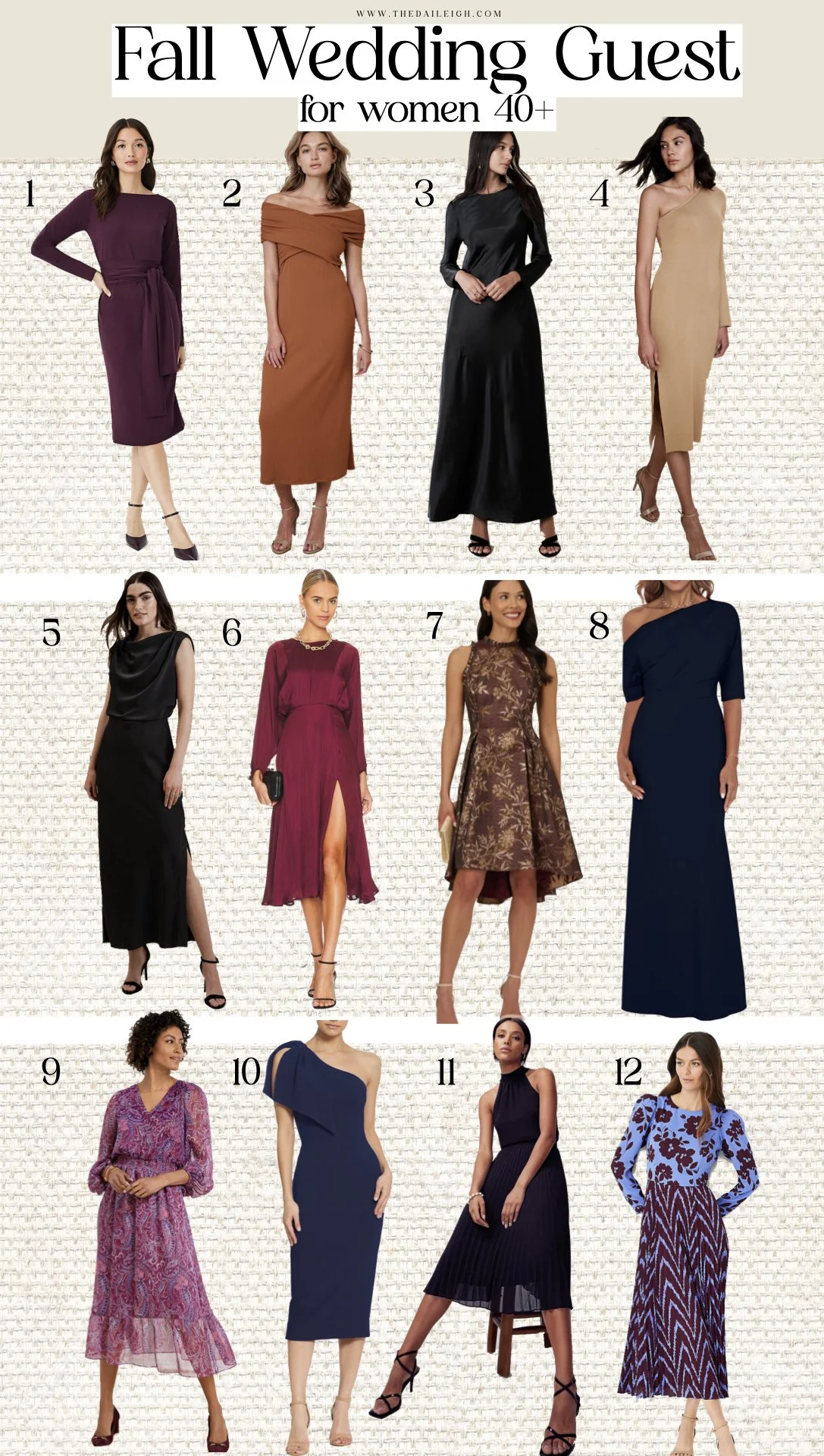 Fall Wedding Guest Dresses for Women Over 40