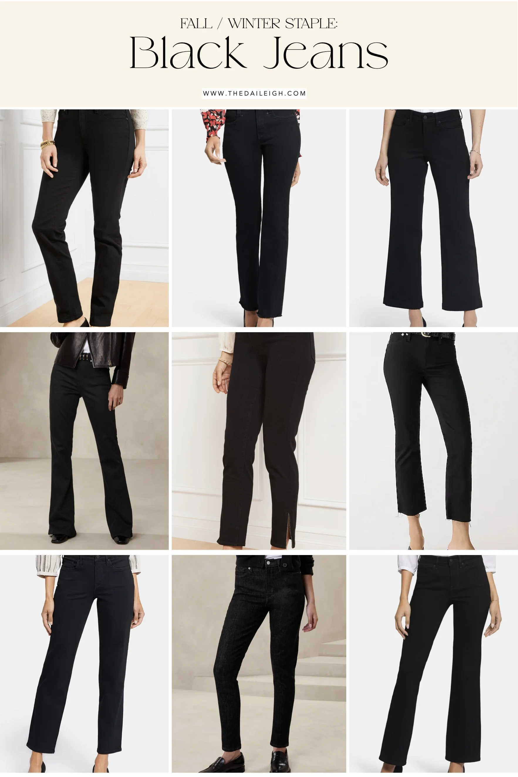 Fall &amp; Winter Staple: Black Jeans