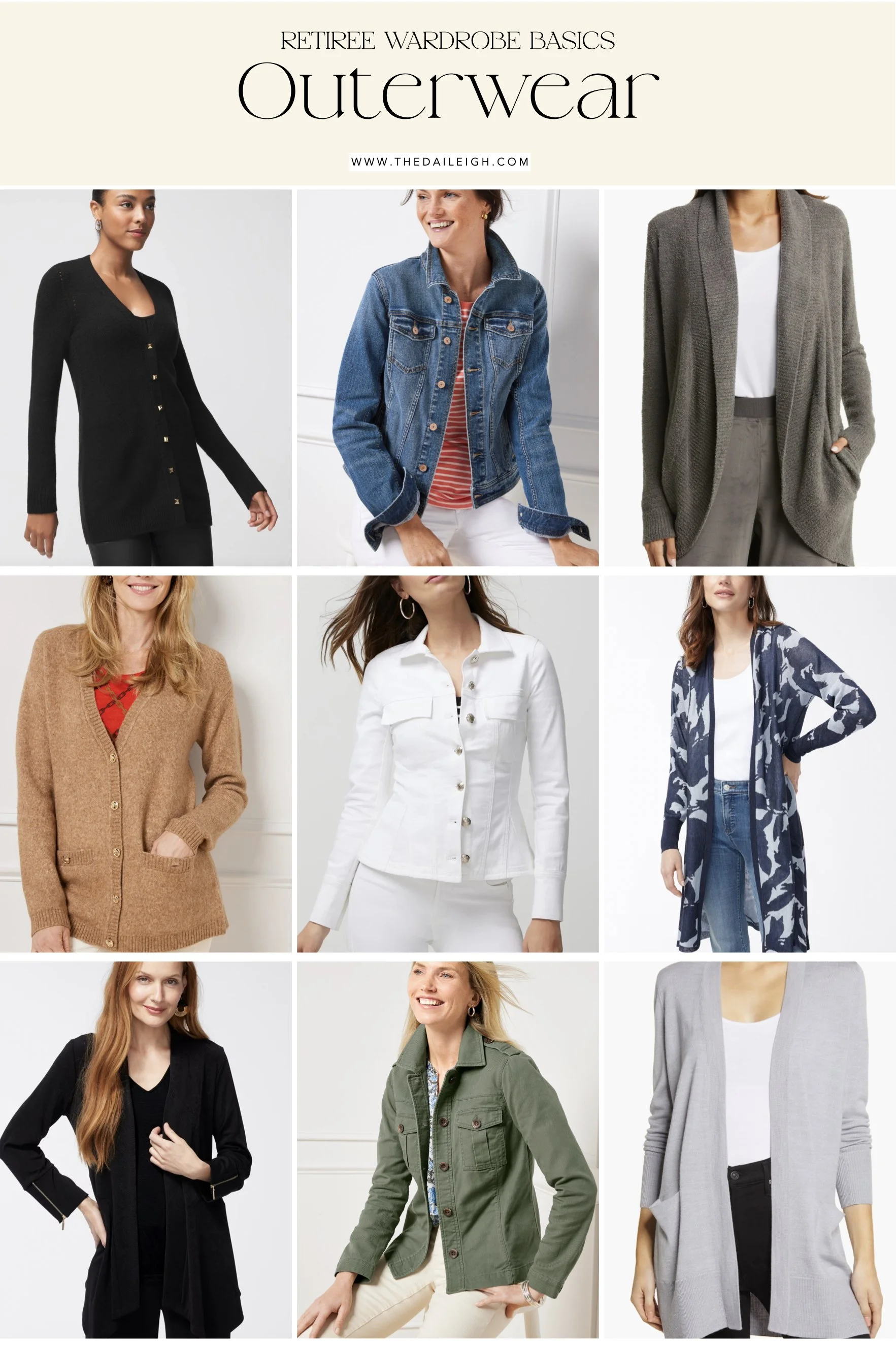 Retiree Wardrobe Basics: Outerwear