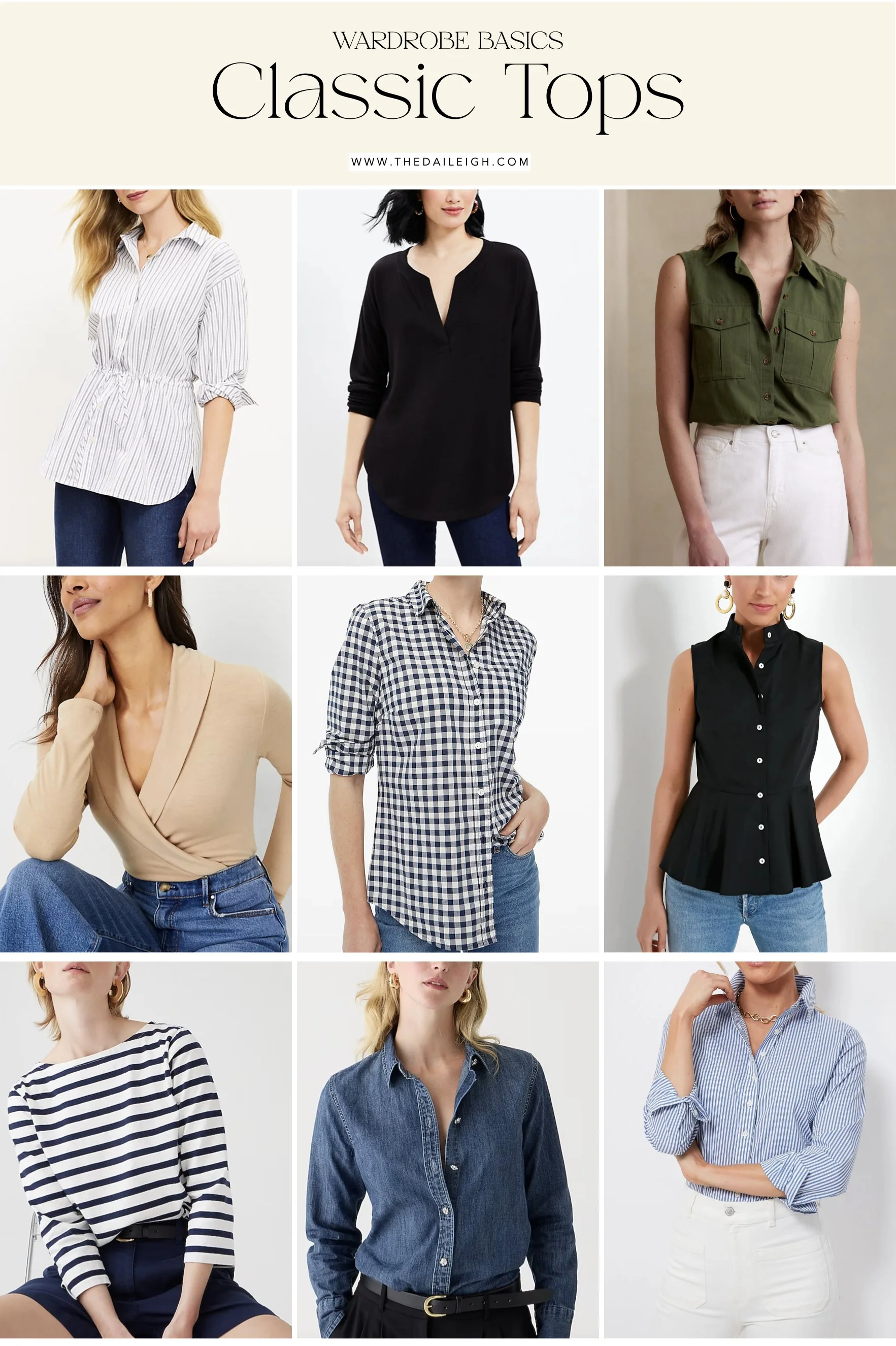Wardrobe Basics: Classic Tops