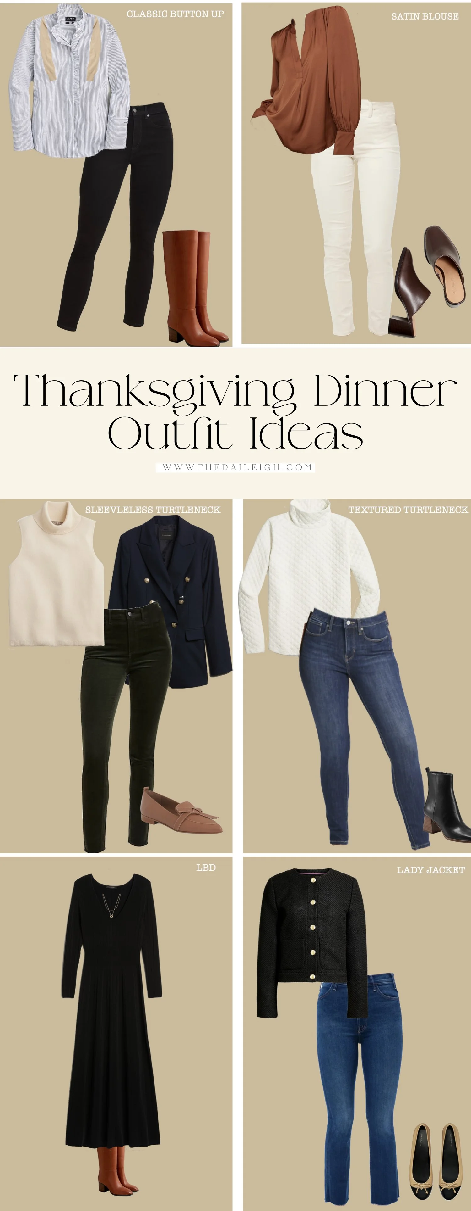 Classic Thanksgiving Dinner Outfit Ideas