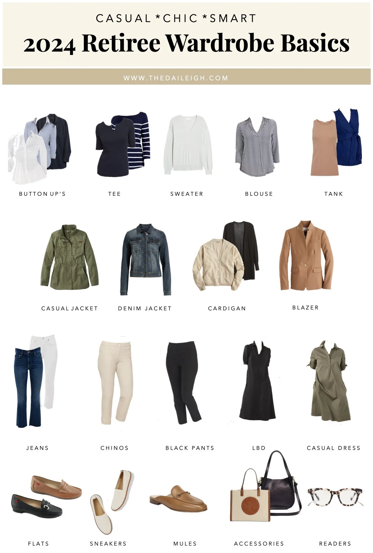 2024 Retiree Wardrobe Basics