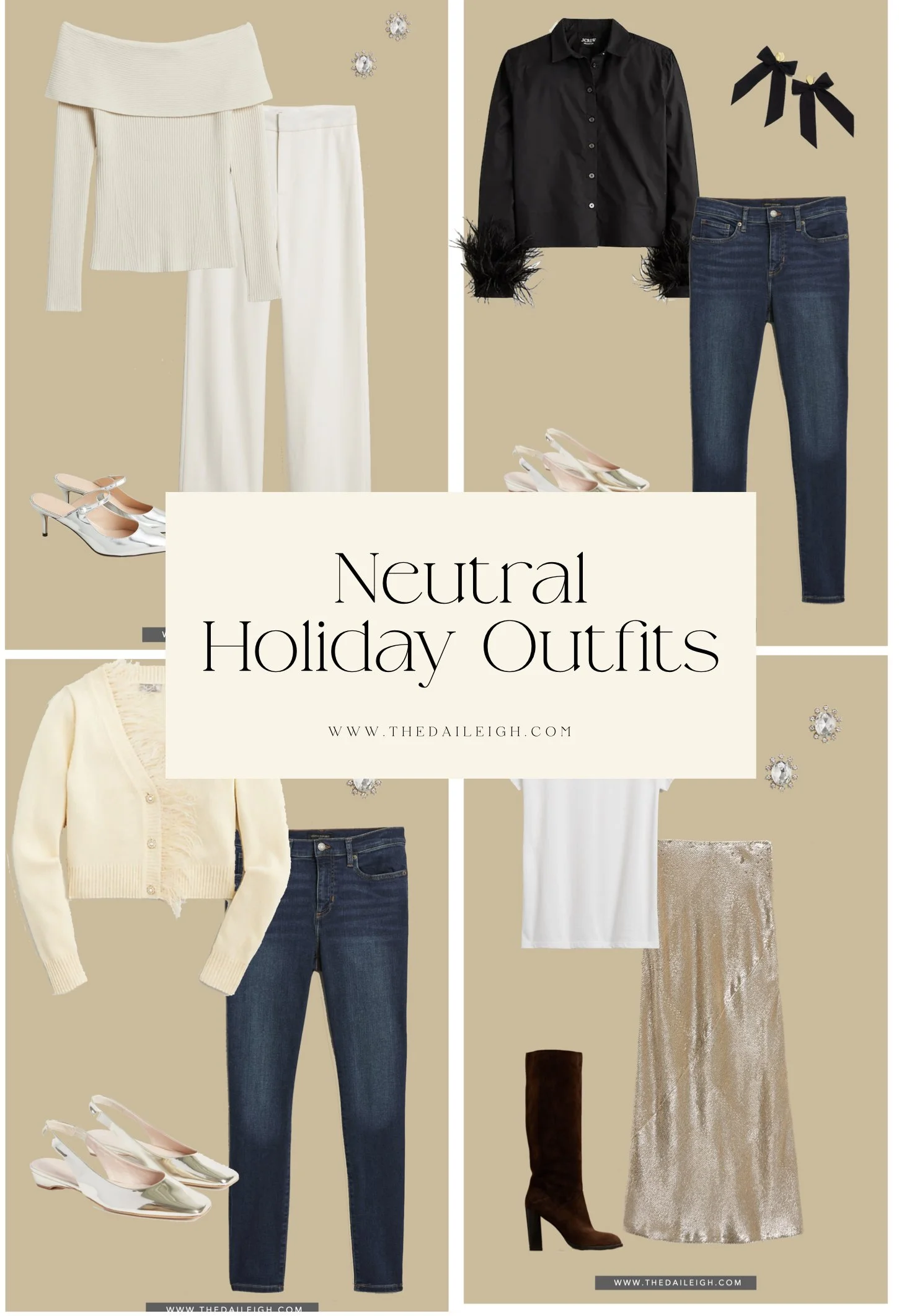 Neutral Holiday Outfits