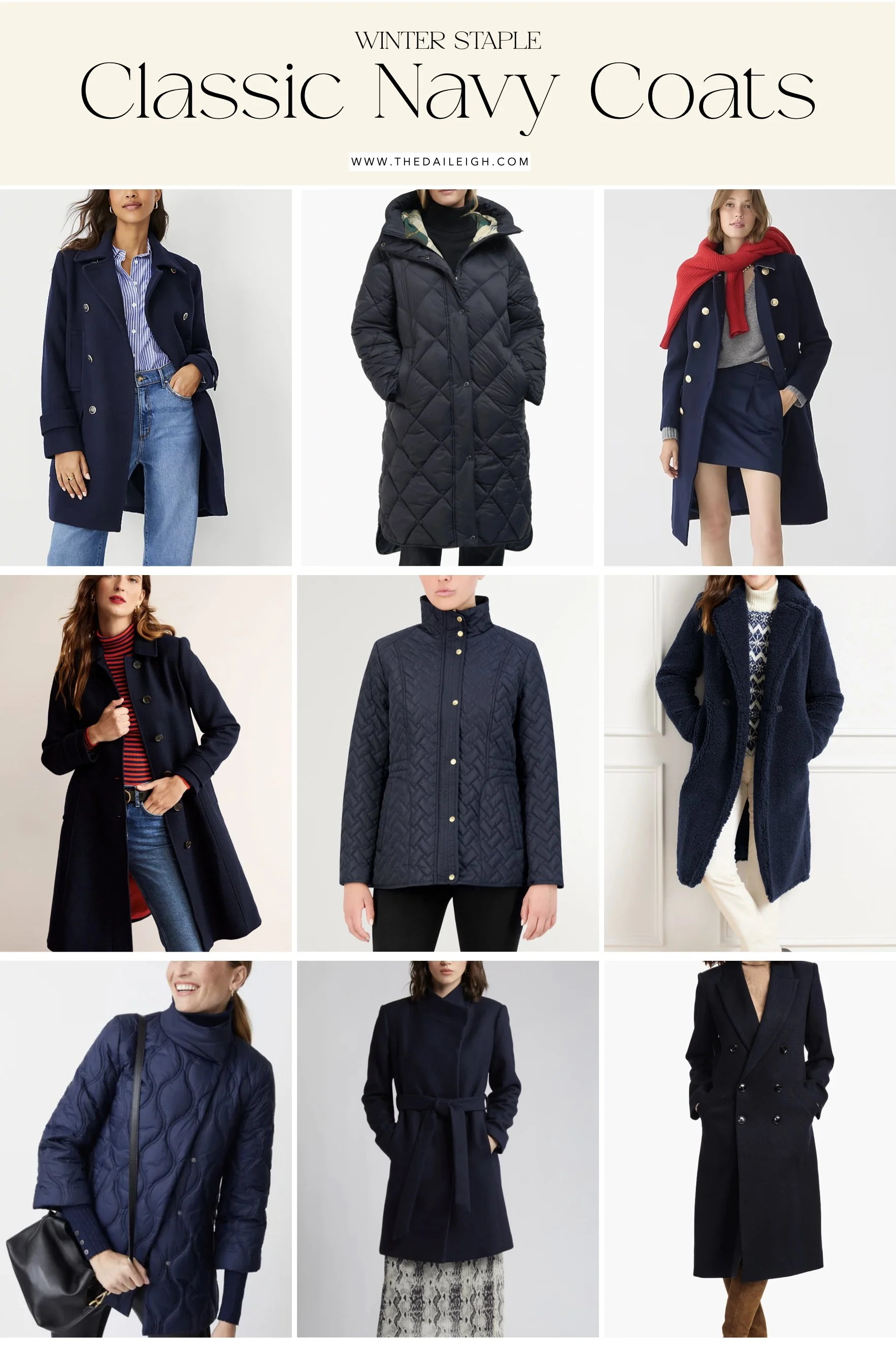Classic Winter: Navy Coats