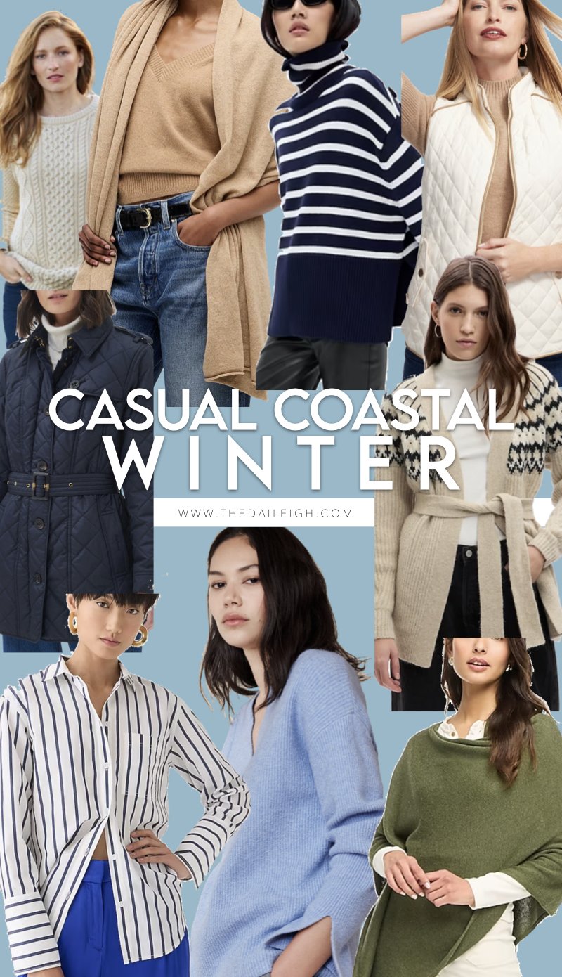 Coastal Winter Styles for Women Over 40