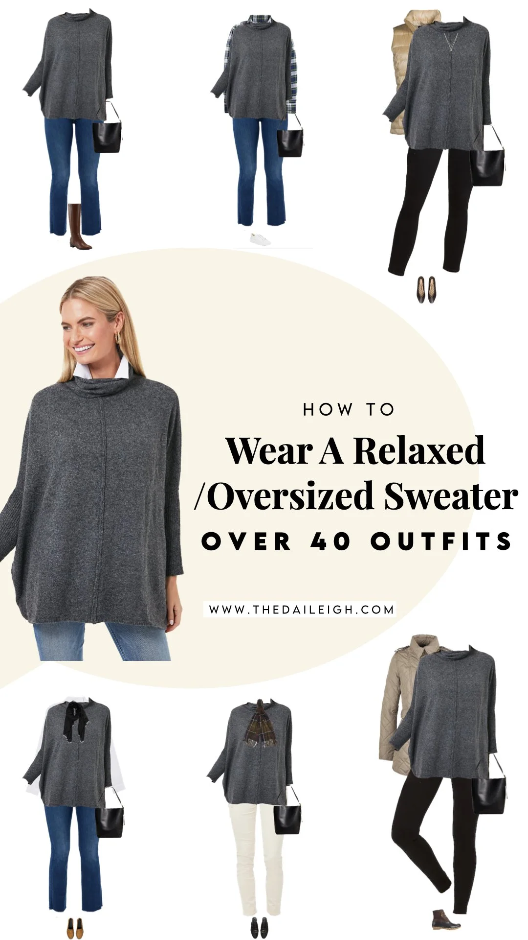 How To Wear Oversized Sweaters