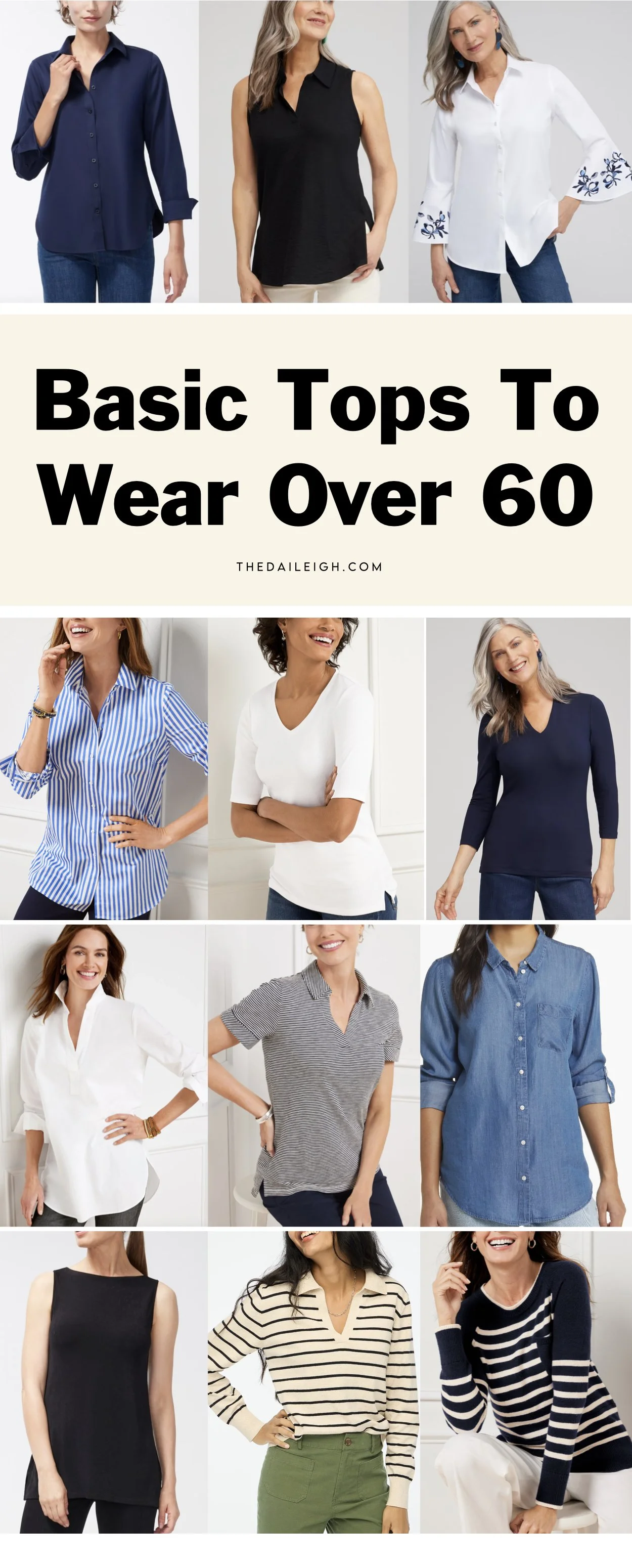 Basic Tops To Wear Over 60